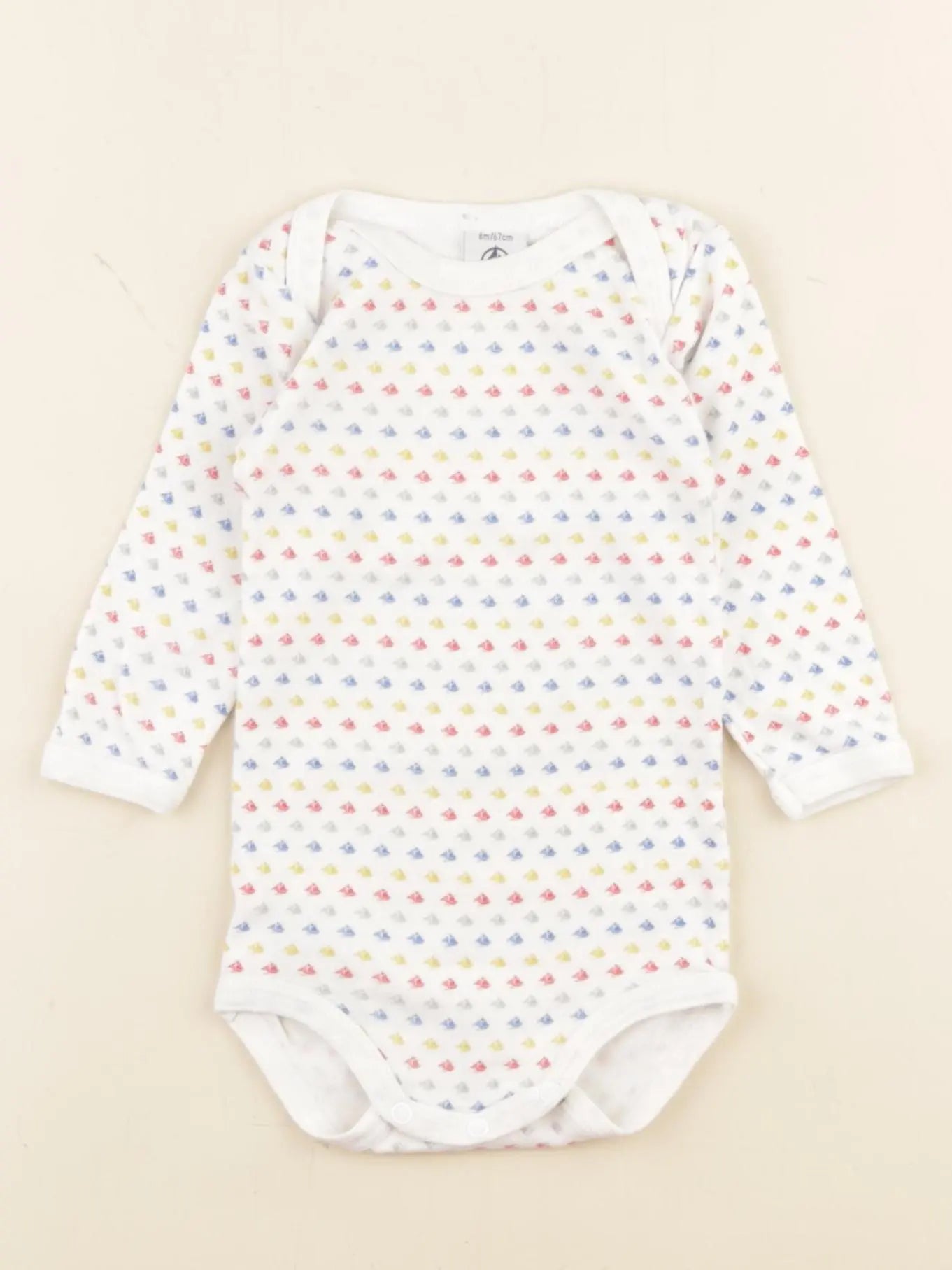 Petit Bateau - body multicolore - 6 mois