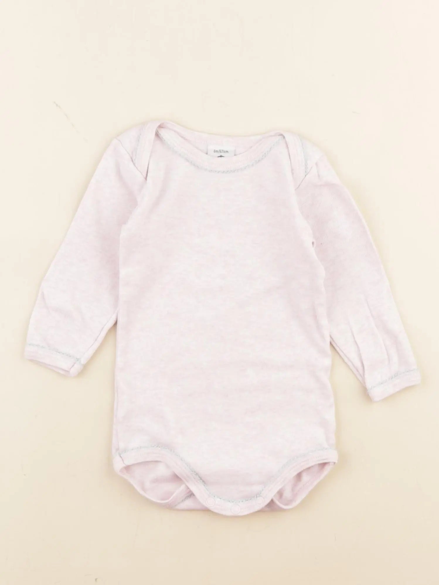 Petit Bateau - body rose - 6 mois