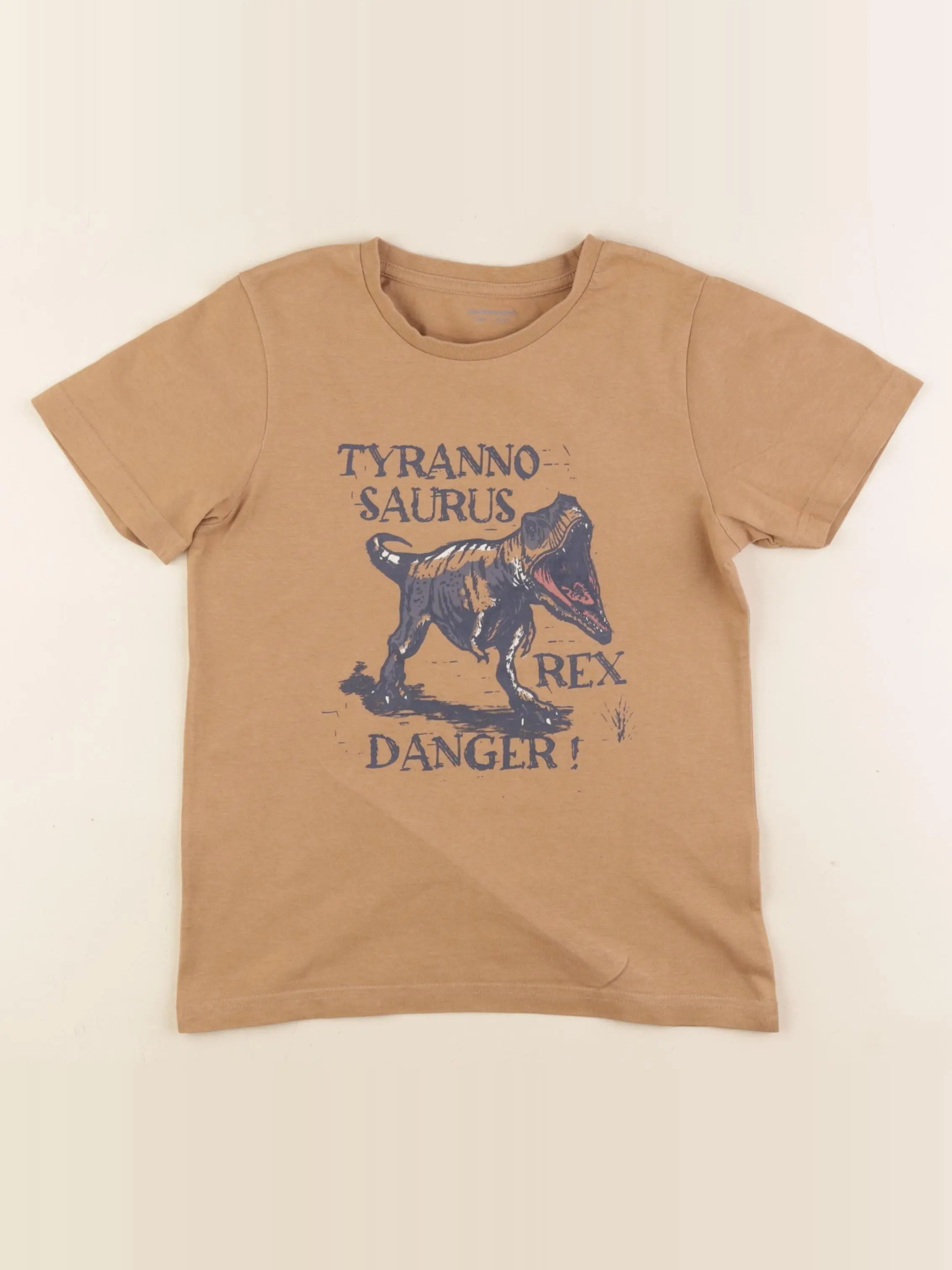 Vertbaudet - tee-shirt marron - 8 ans