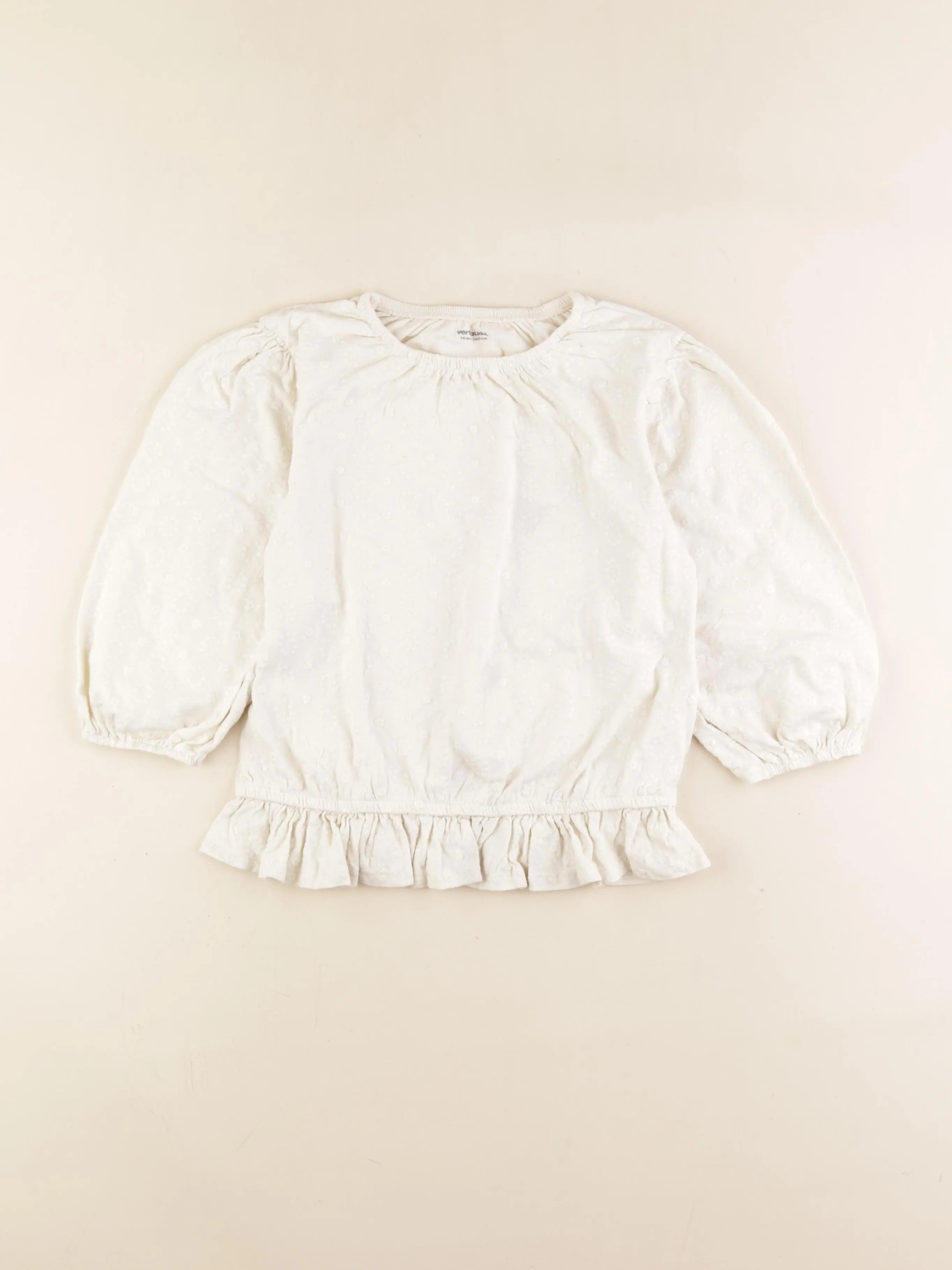 Vertbaudet - tee-shirt blanc - 10 ans