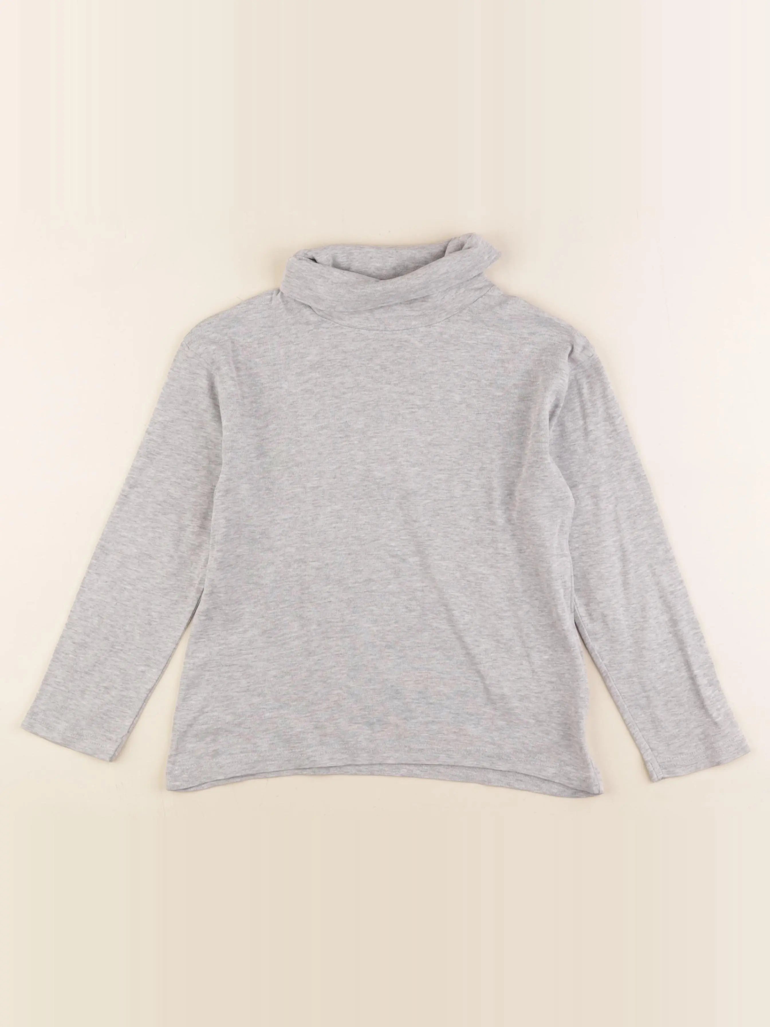 Vertbaudet - sous-pull gris - 8 ans