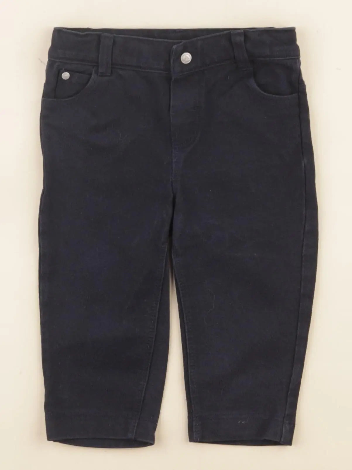 Petit Bateau - pantalon bleu - 6 mois