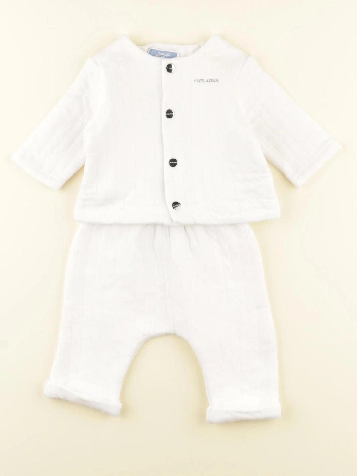 Jacadi - ensemble blanc - 3 mois