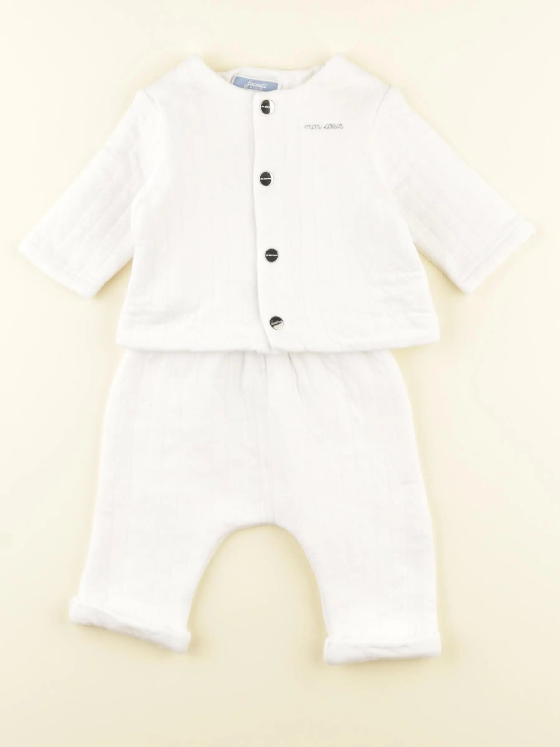 Jacadi - ensemble blanc - 3 mois