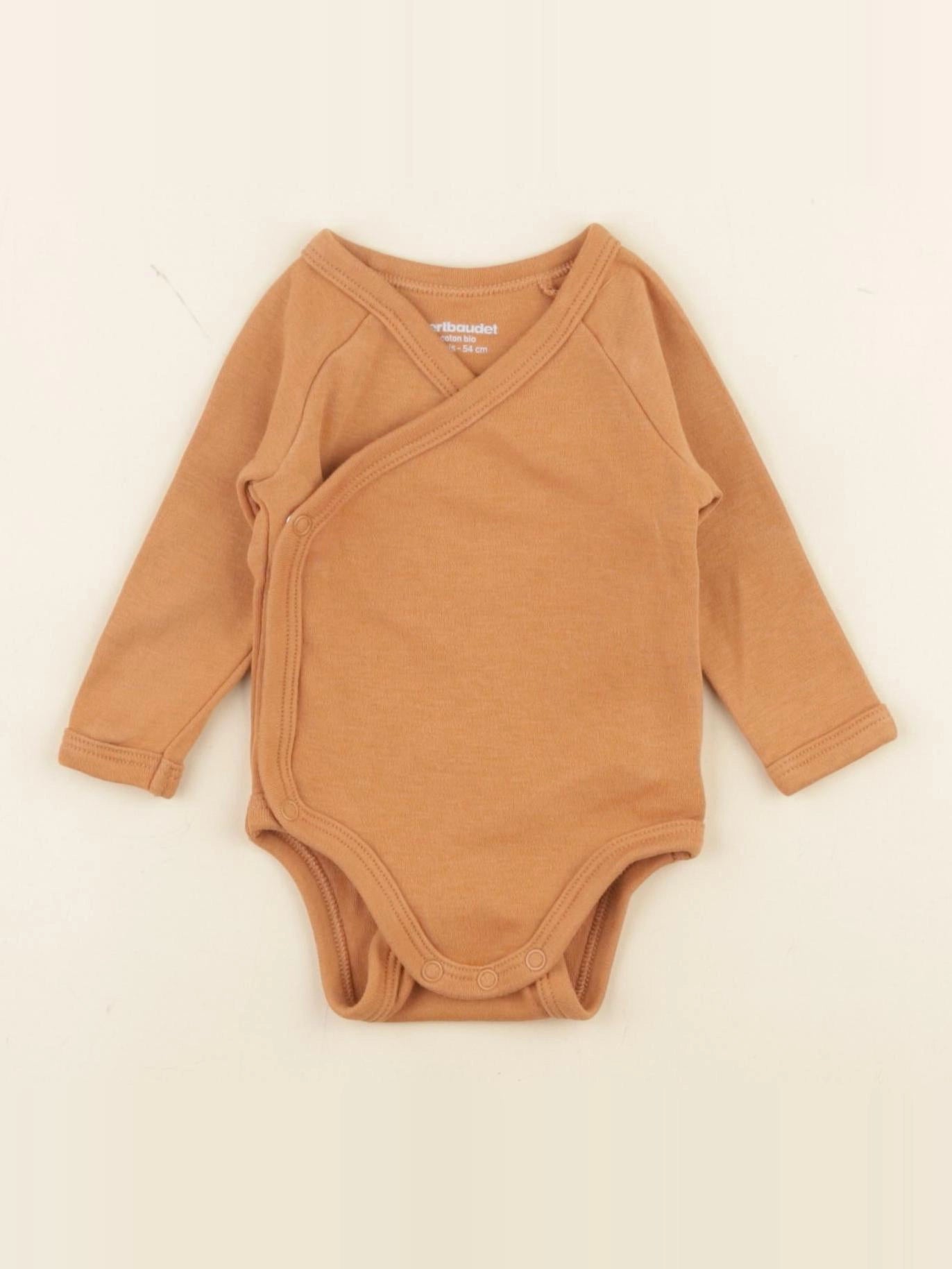 Vertbaudet - body marron - 1 mois