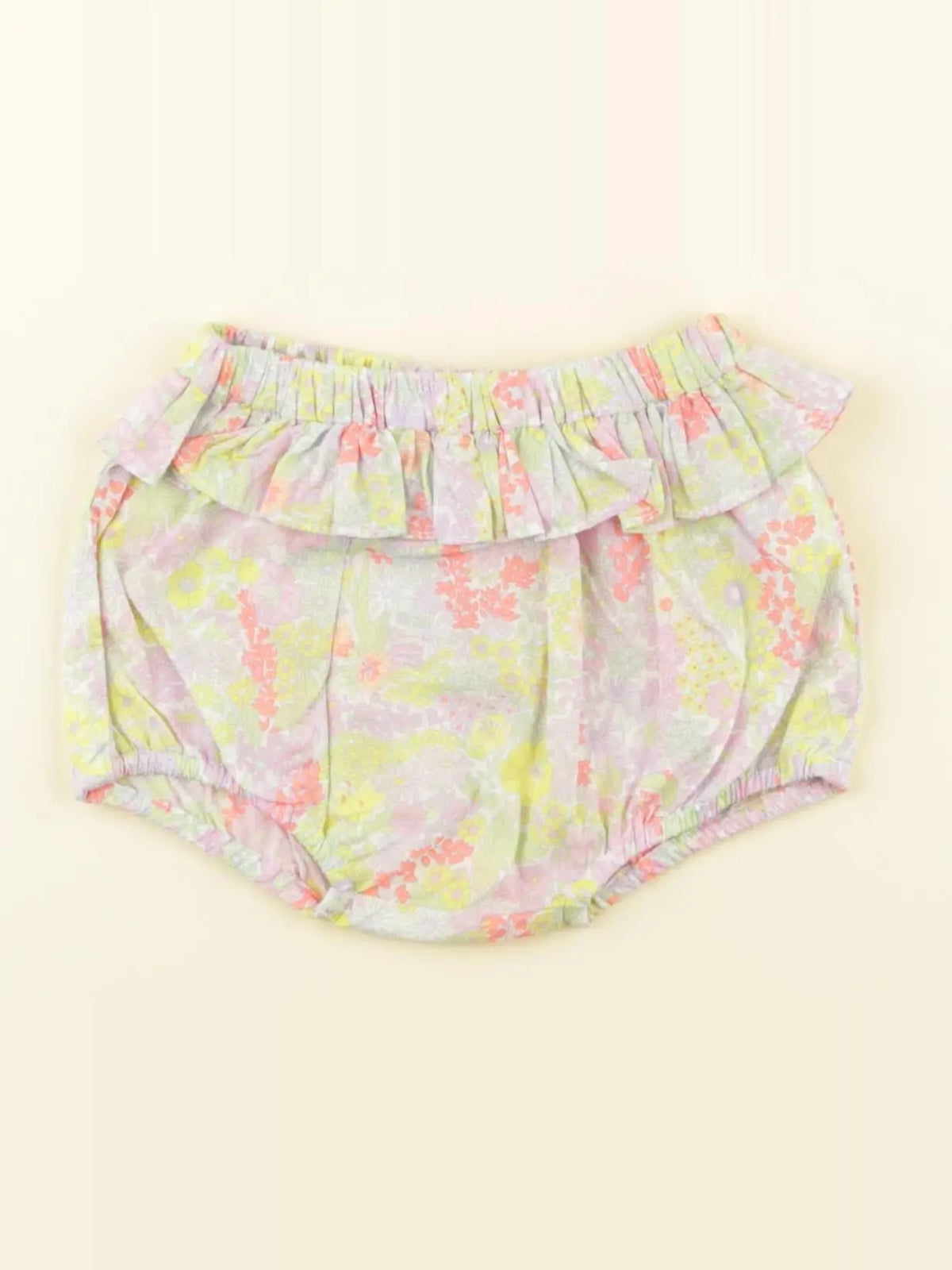 Jacadi - bloomer volants au dos, liberty multicolore - 3 mois