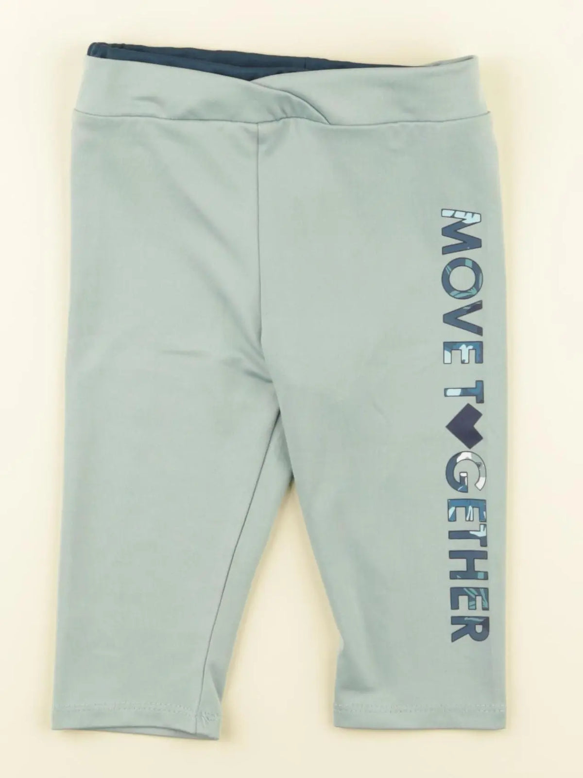 Vertbaudet - legging court vert - 3 ans