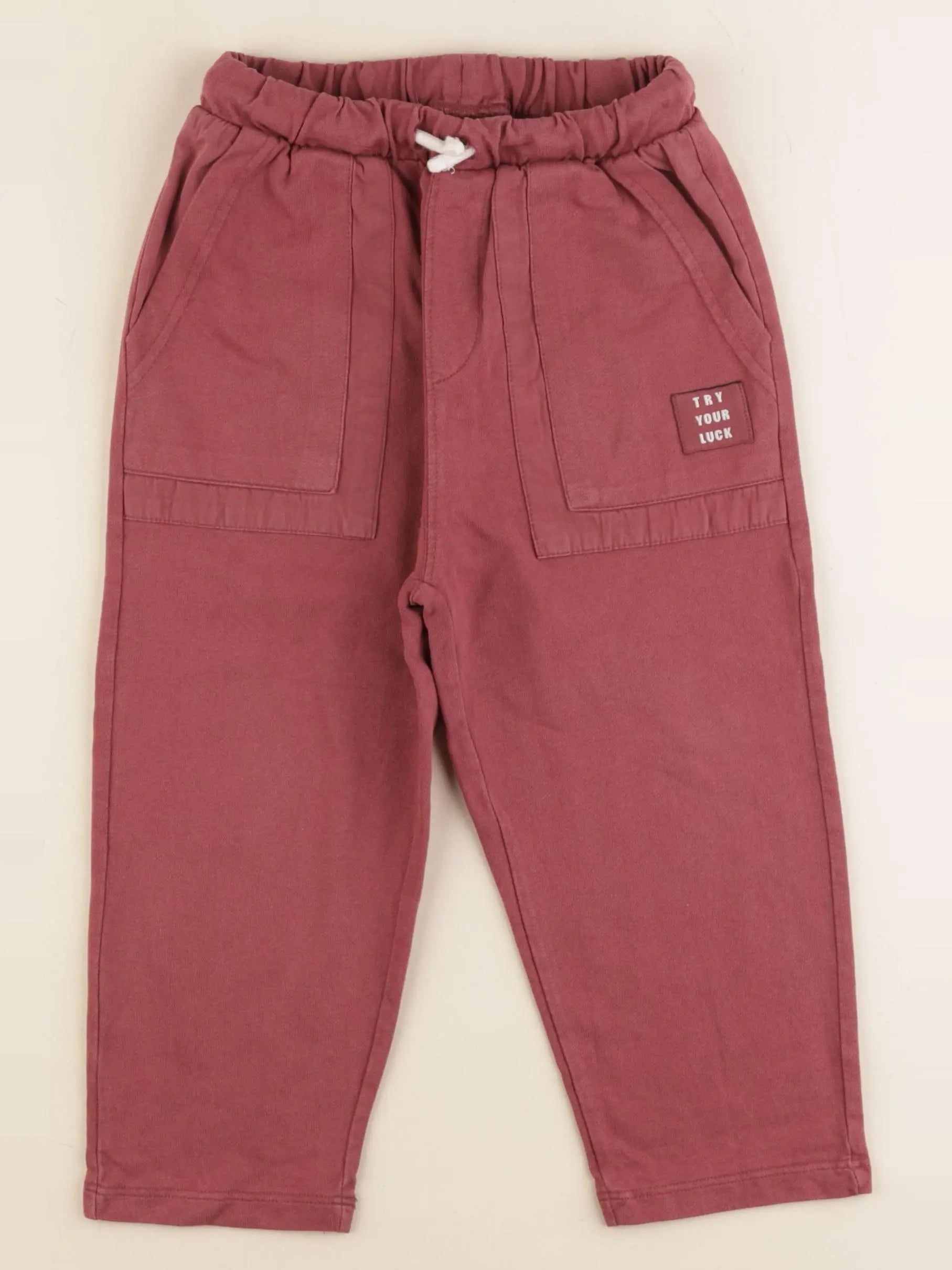 Zara - jogging rouge - 4/5 ans