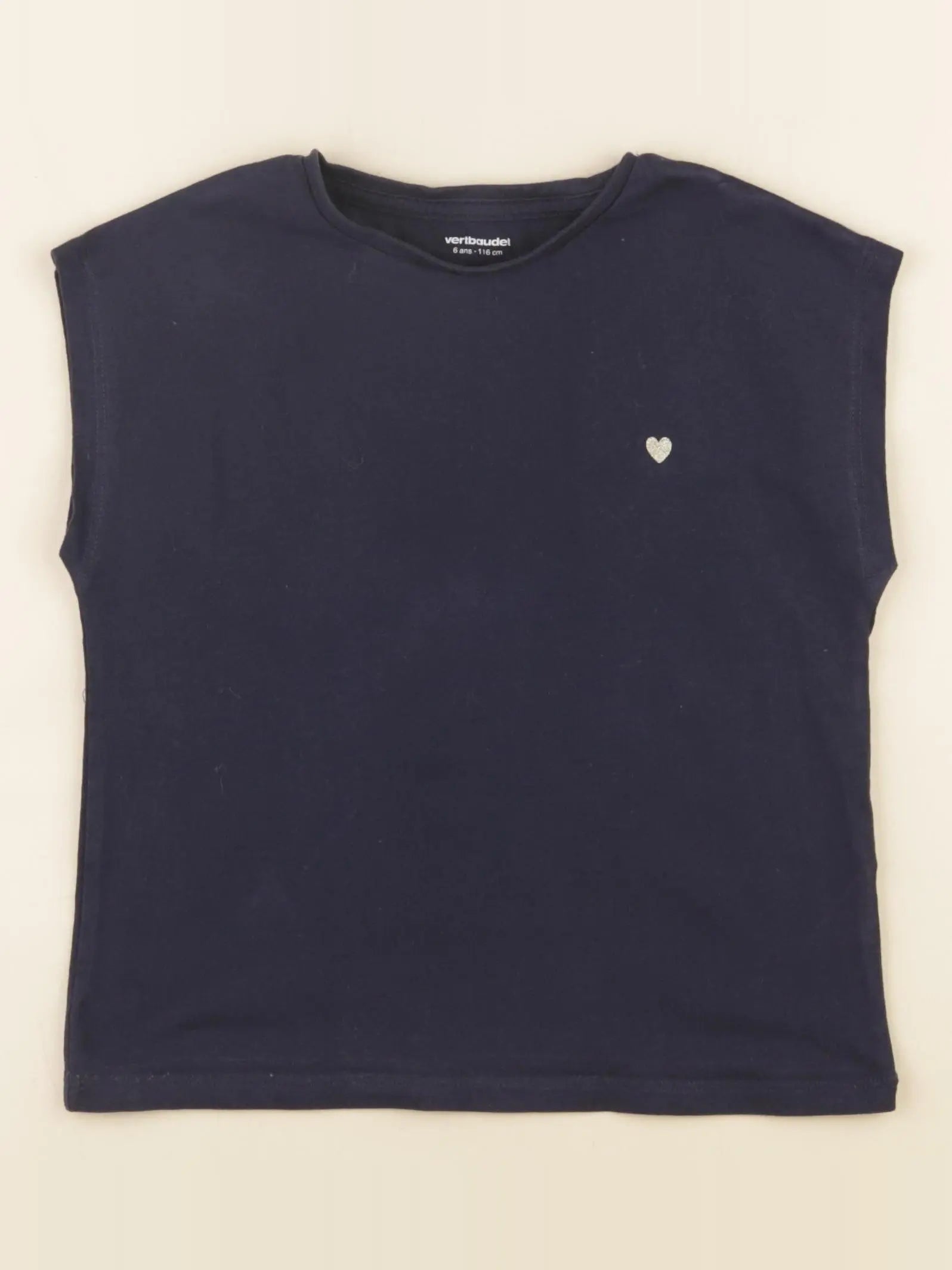Vertbaudet - tee-shirt bleu - 6 ans