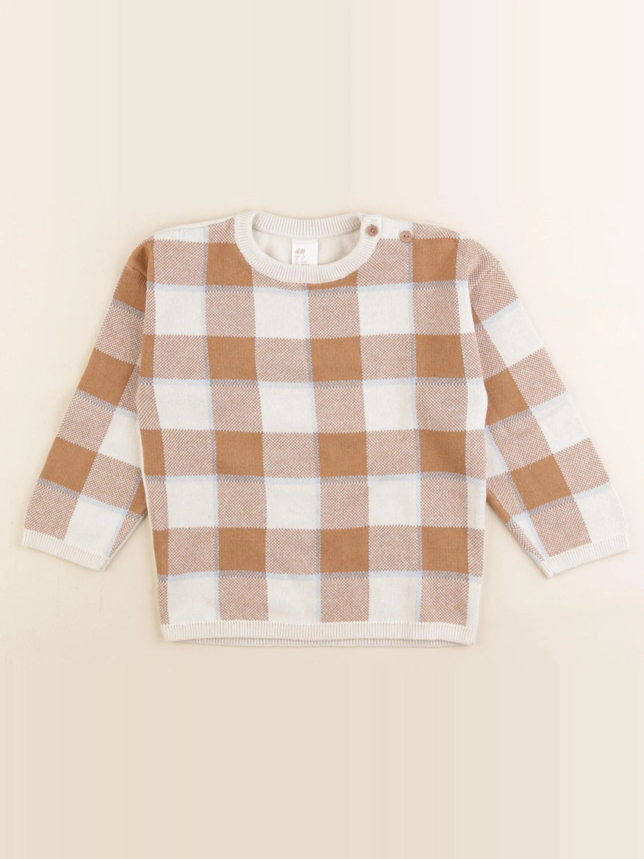 H&M - pull beige - 3/4 ans