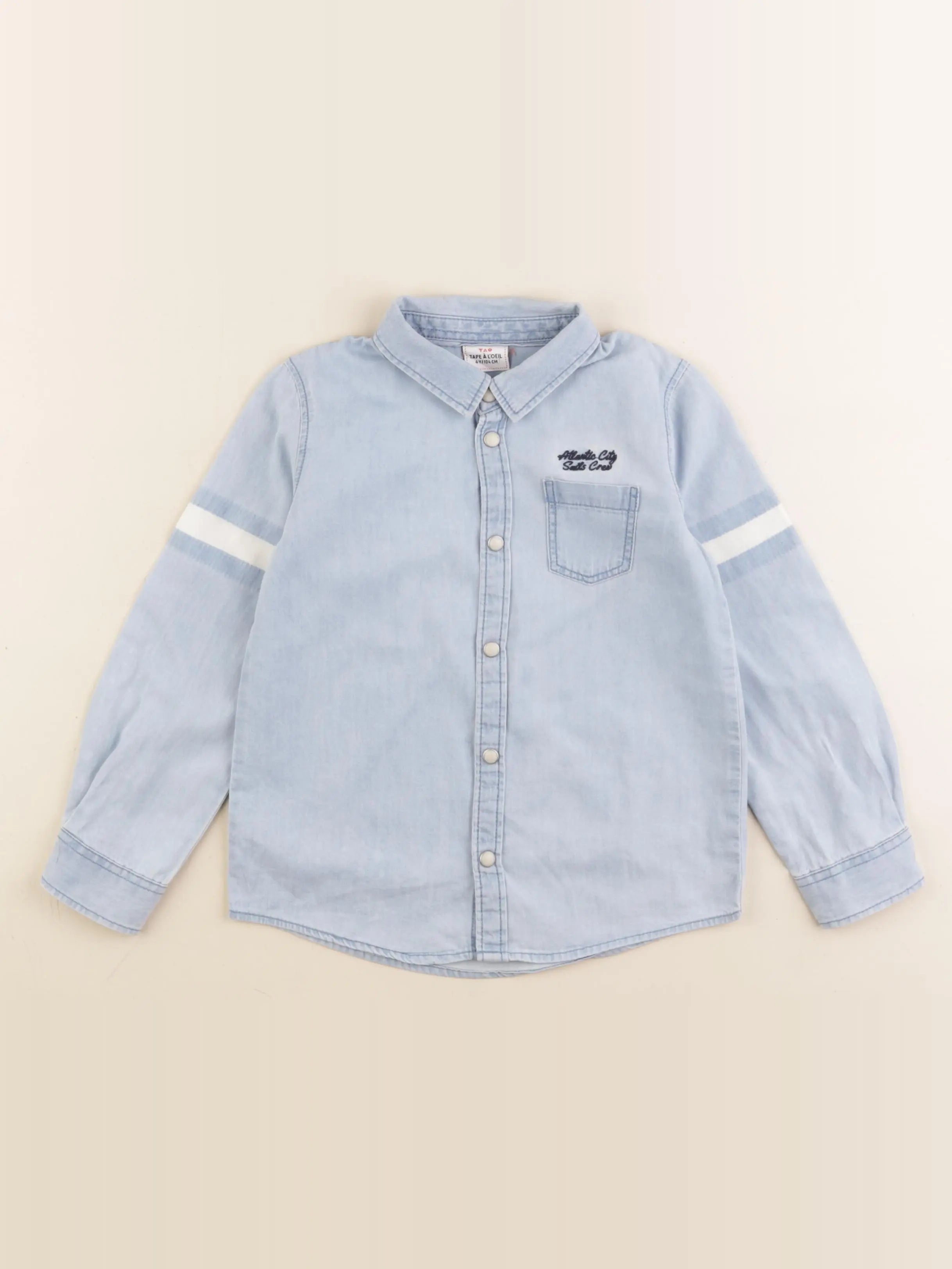 Tape à l'oeil - chemise bleu - 4 ans