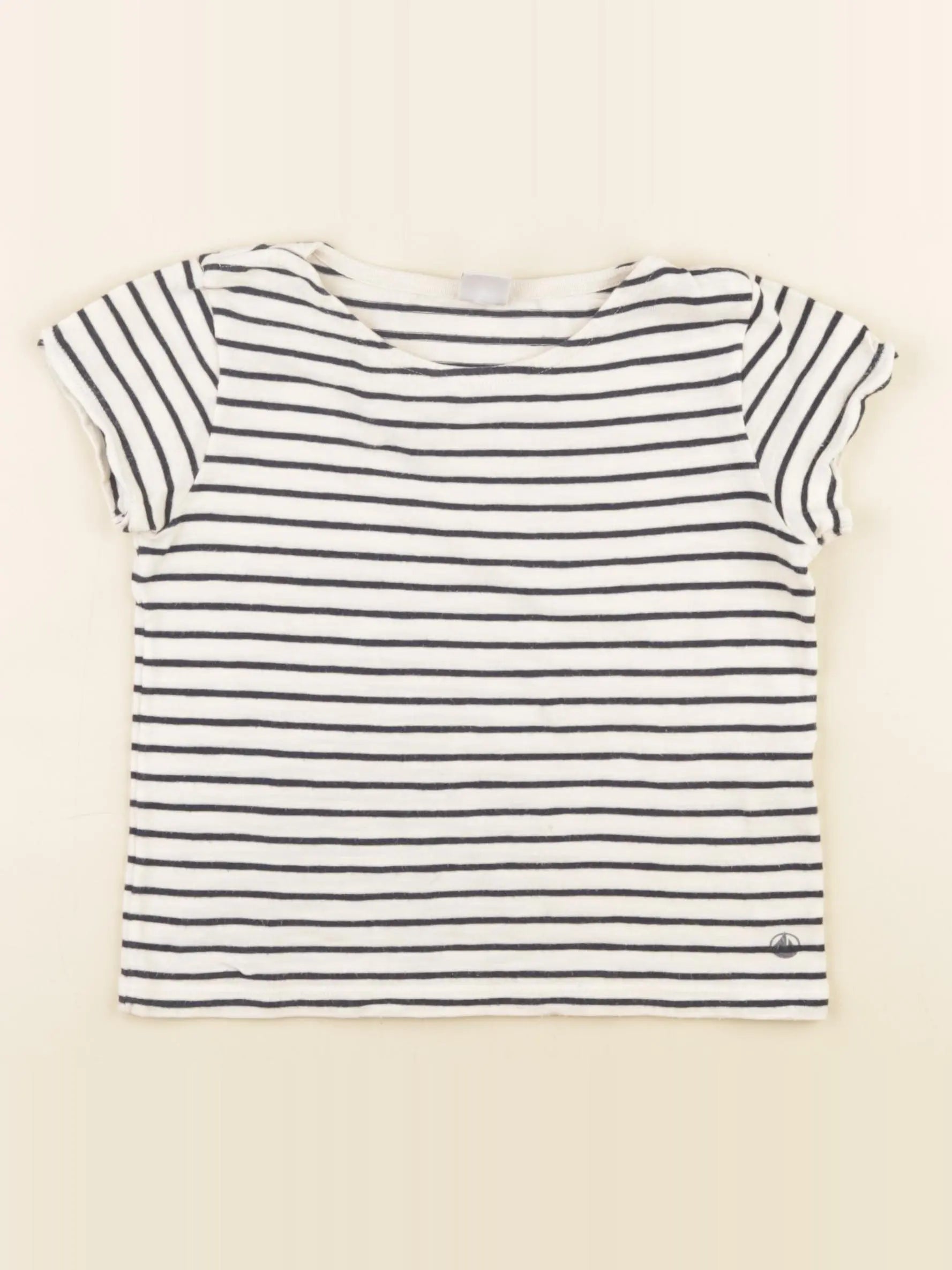 Petit Bateau - tee-shirt beige - 6 ans