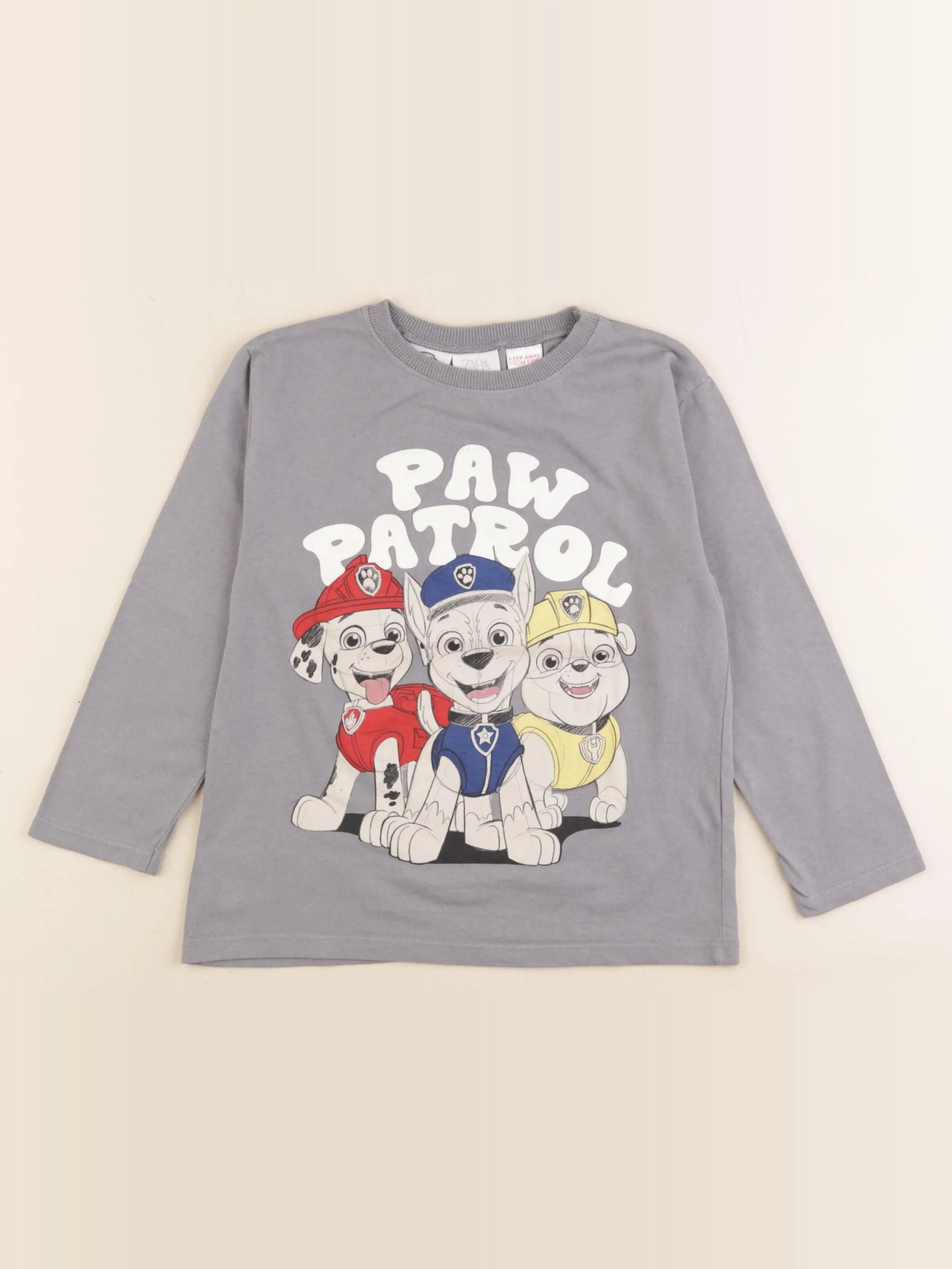 Zara - tee-shirt gris - 3/4 ans