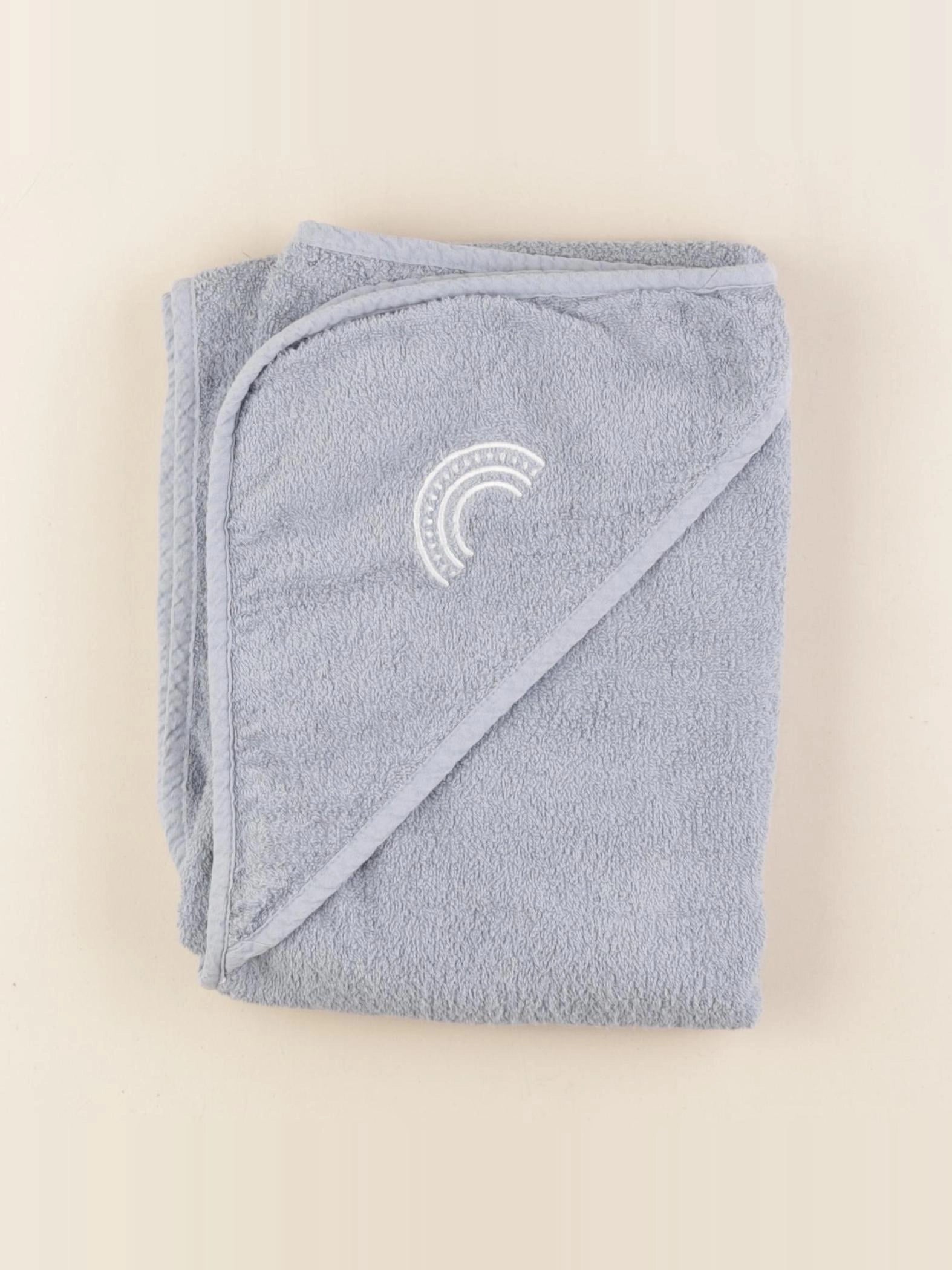 Vertbaudet - cape de bain bleu - 4/6 ans