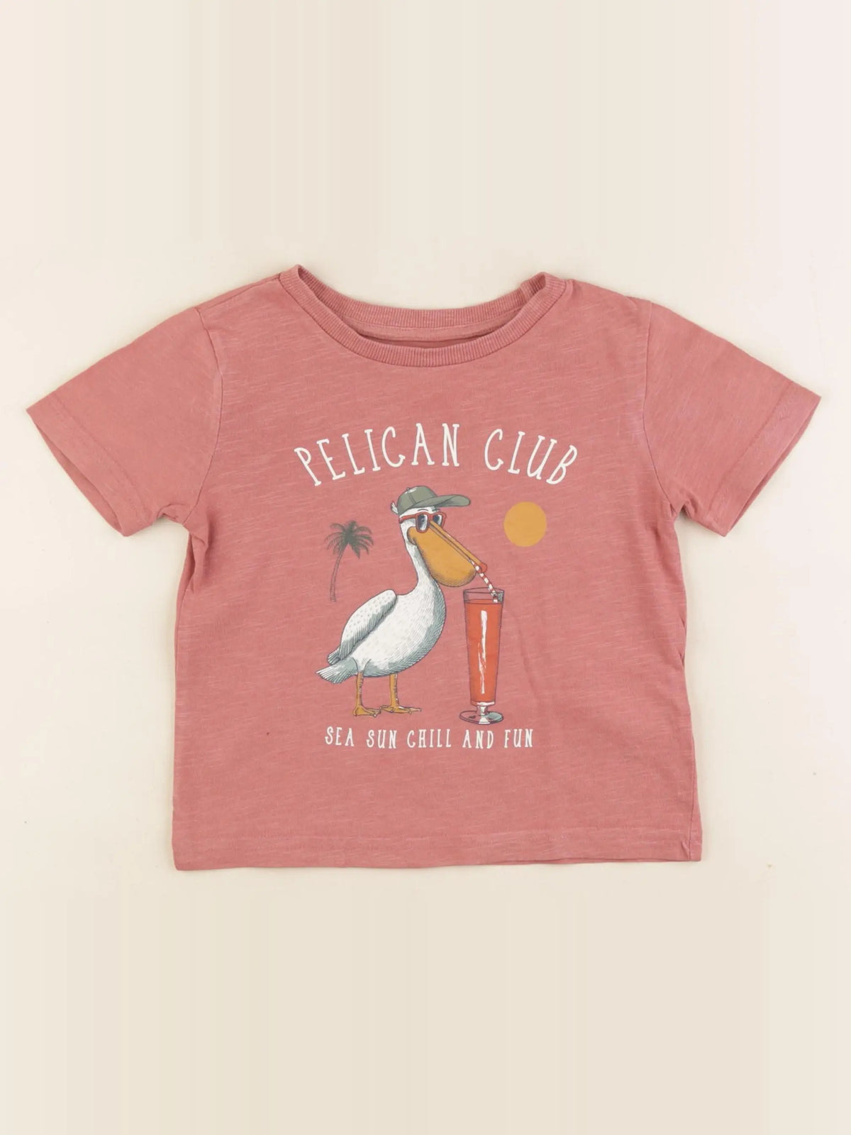 Vertbaudet - tee-shirt orange - 3 ans
