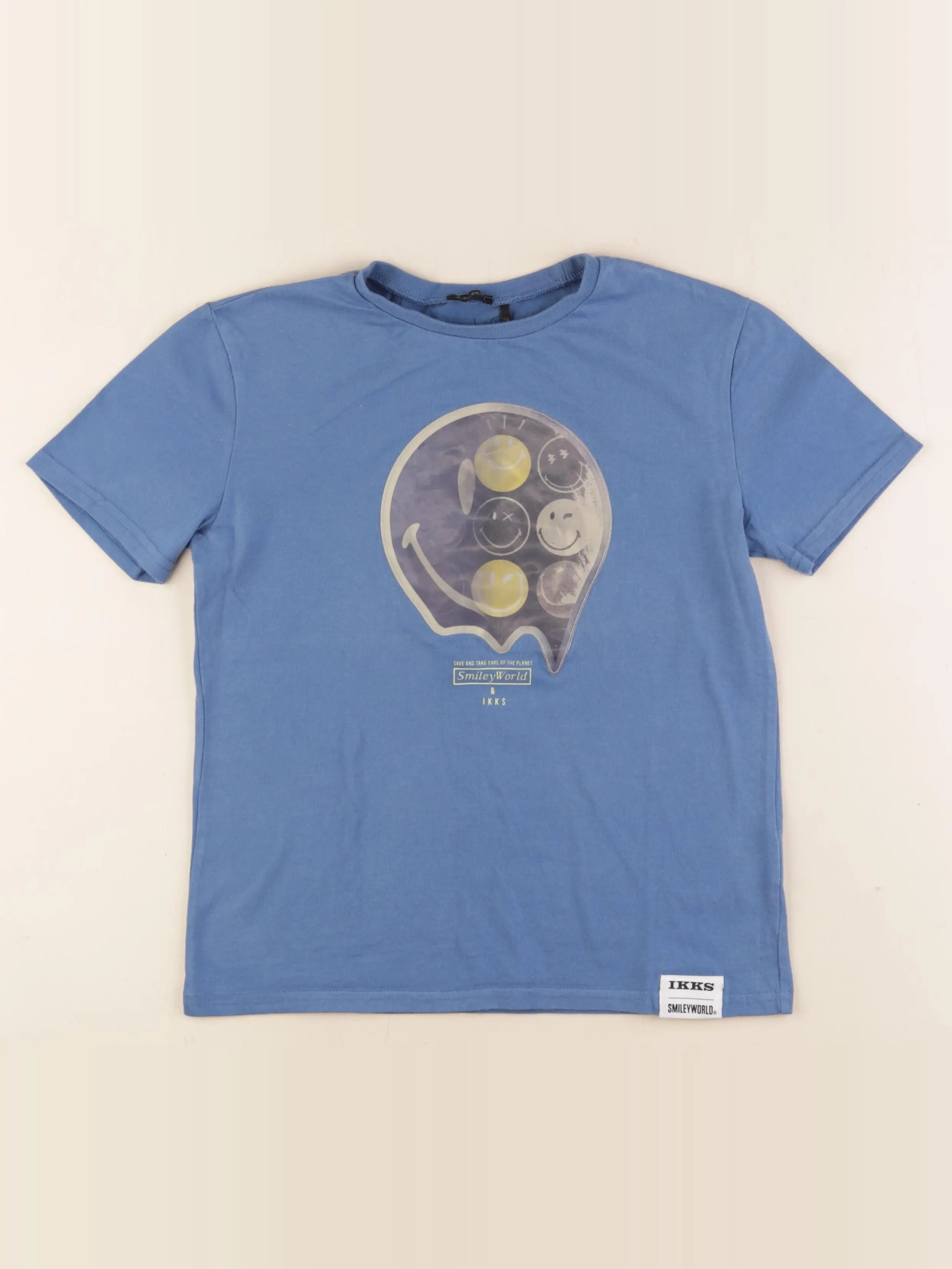 IKKS - tee-shirt bleu - 10 ans