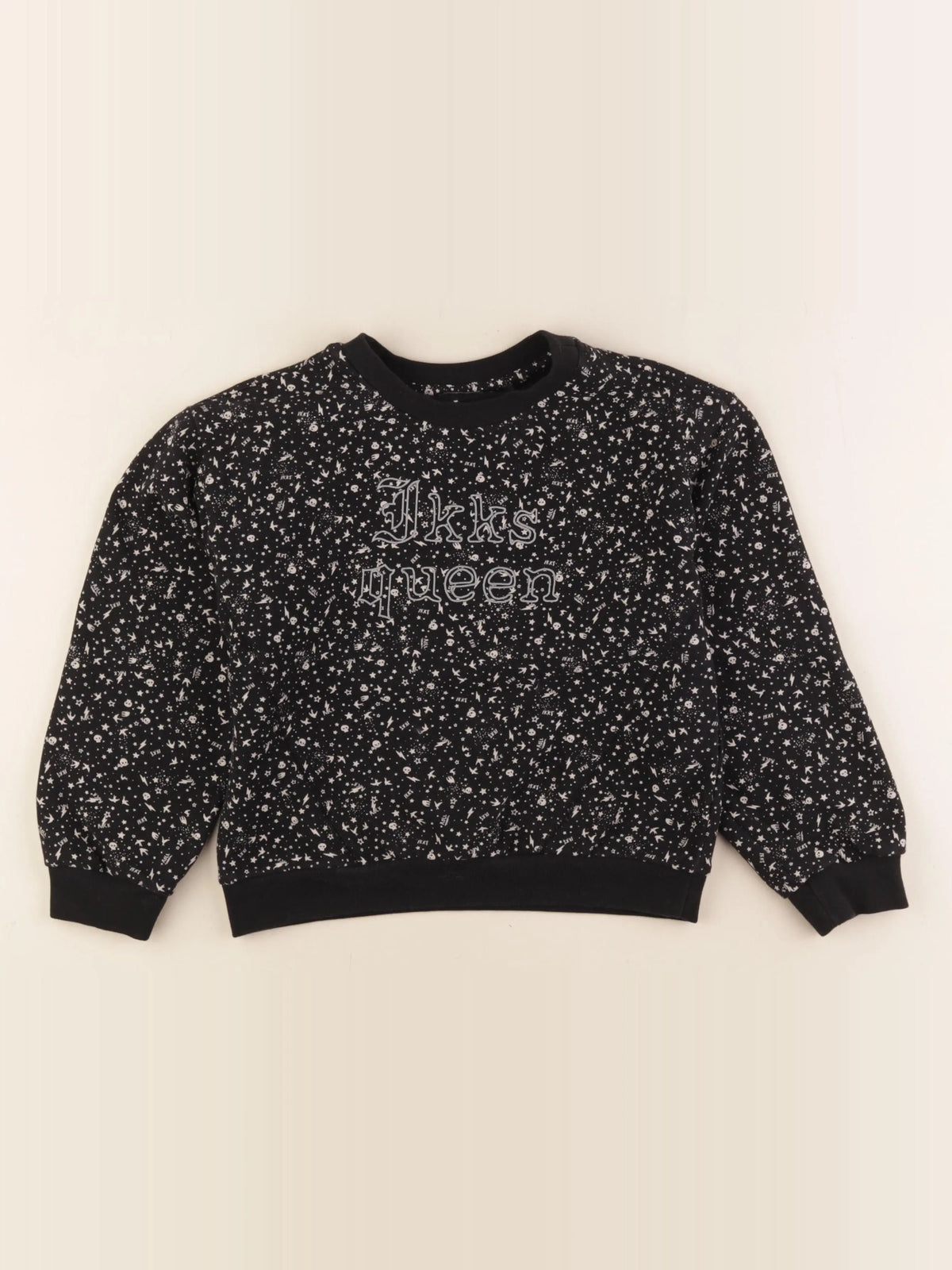 IKKS - sweat noir - 8 ans