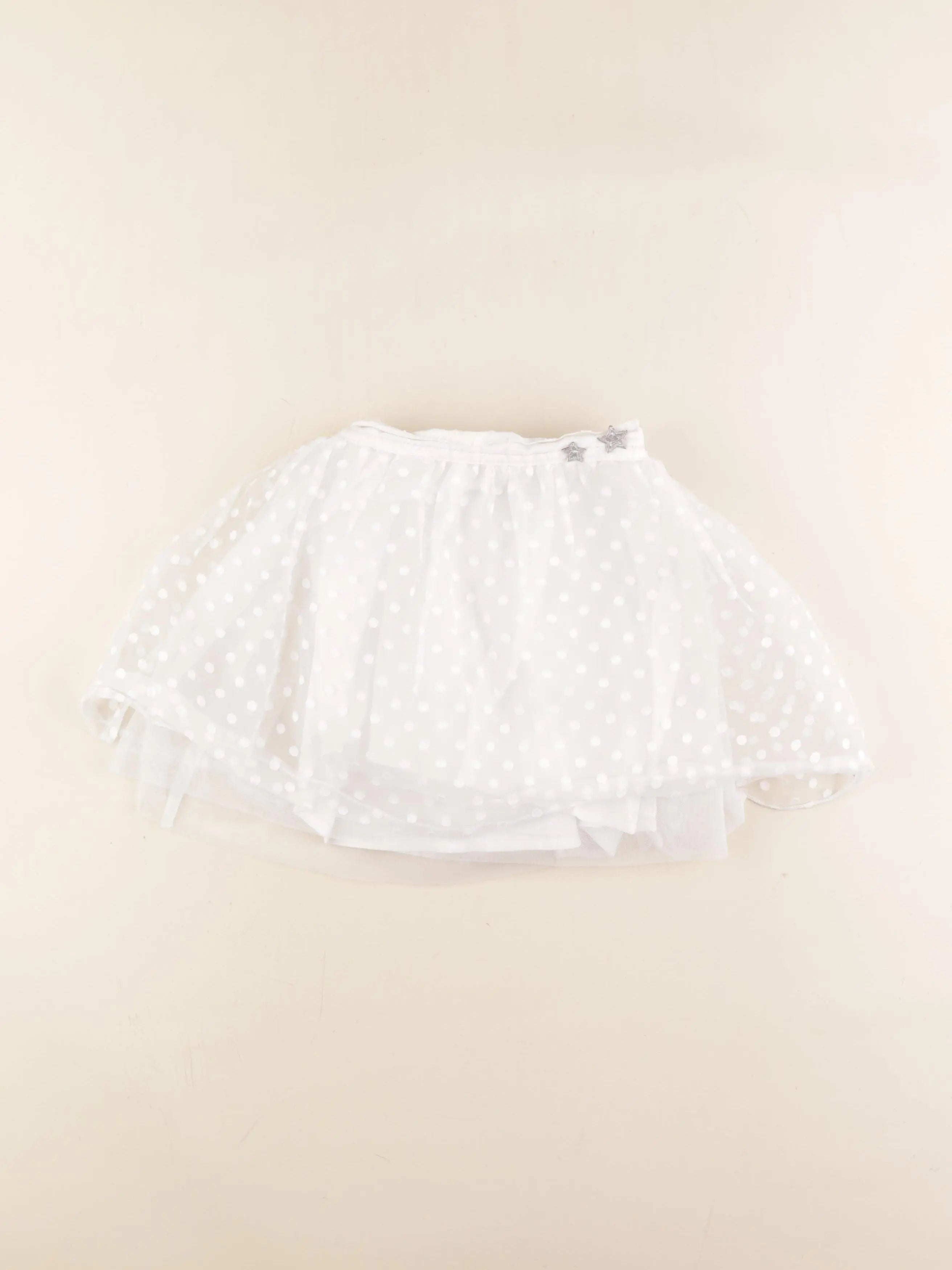 Vertbaudet - jupe blanc - 6 ans