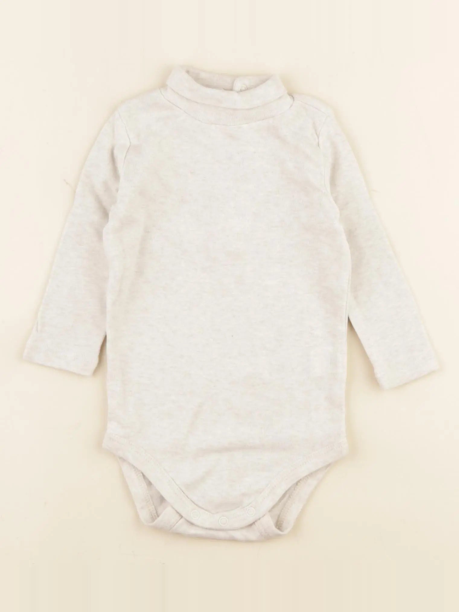 Boutchou - body à col beige - 12 mois