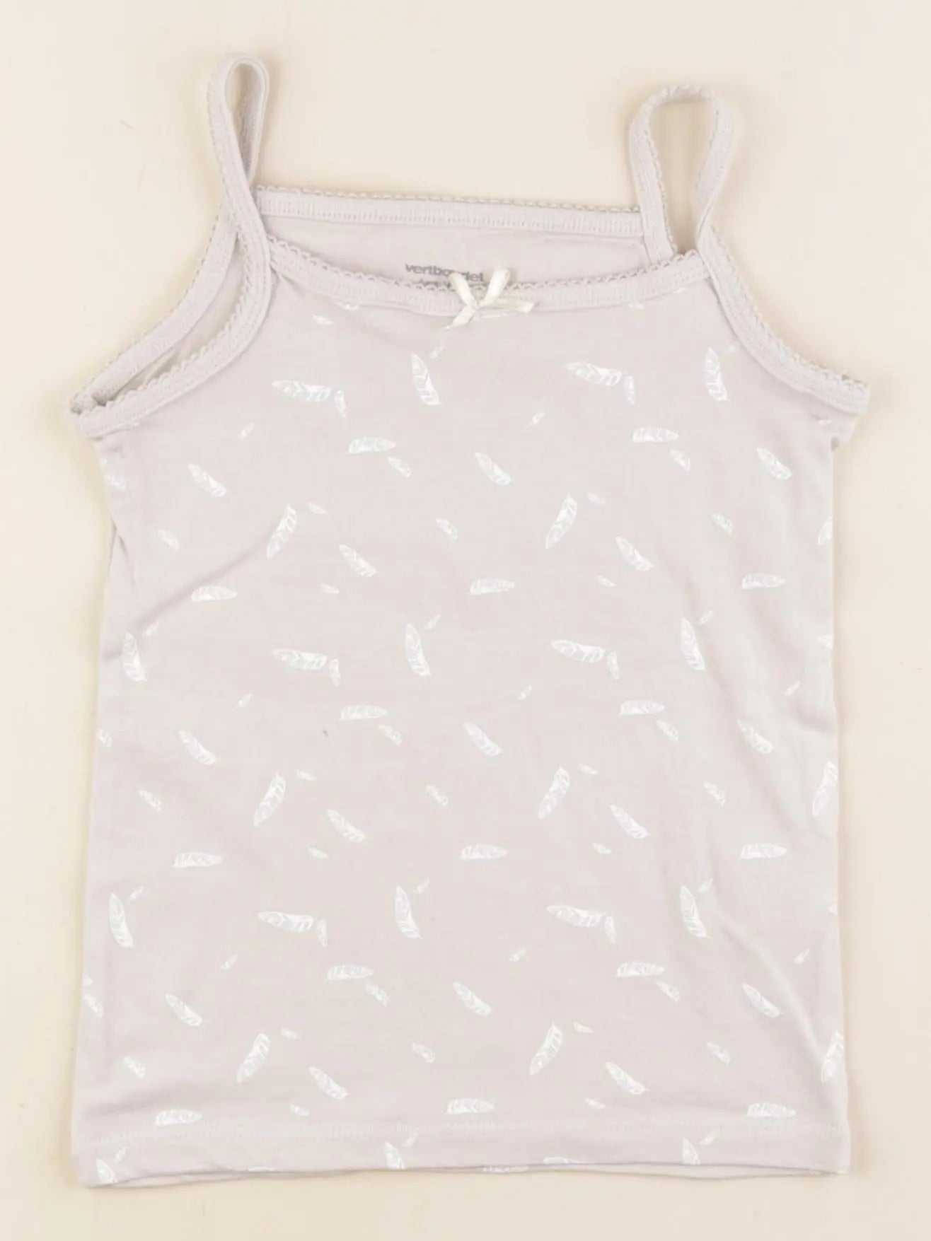 Vertbaudet - maillot de corps gris - 6 ans