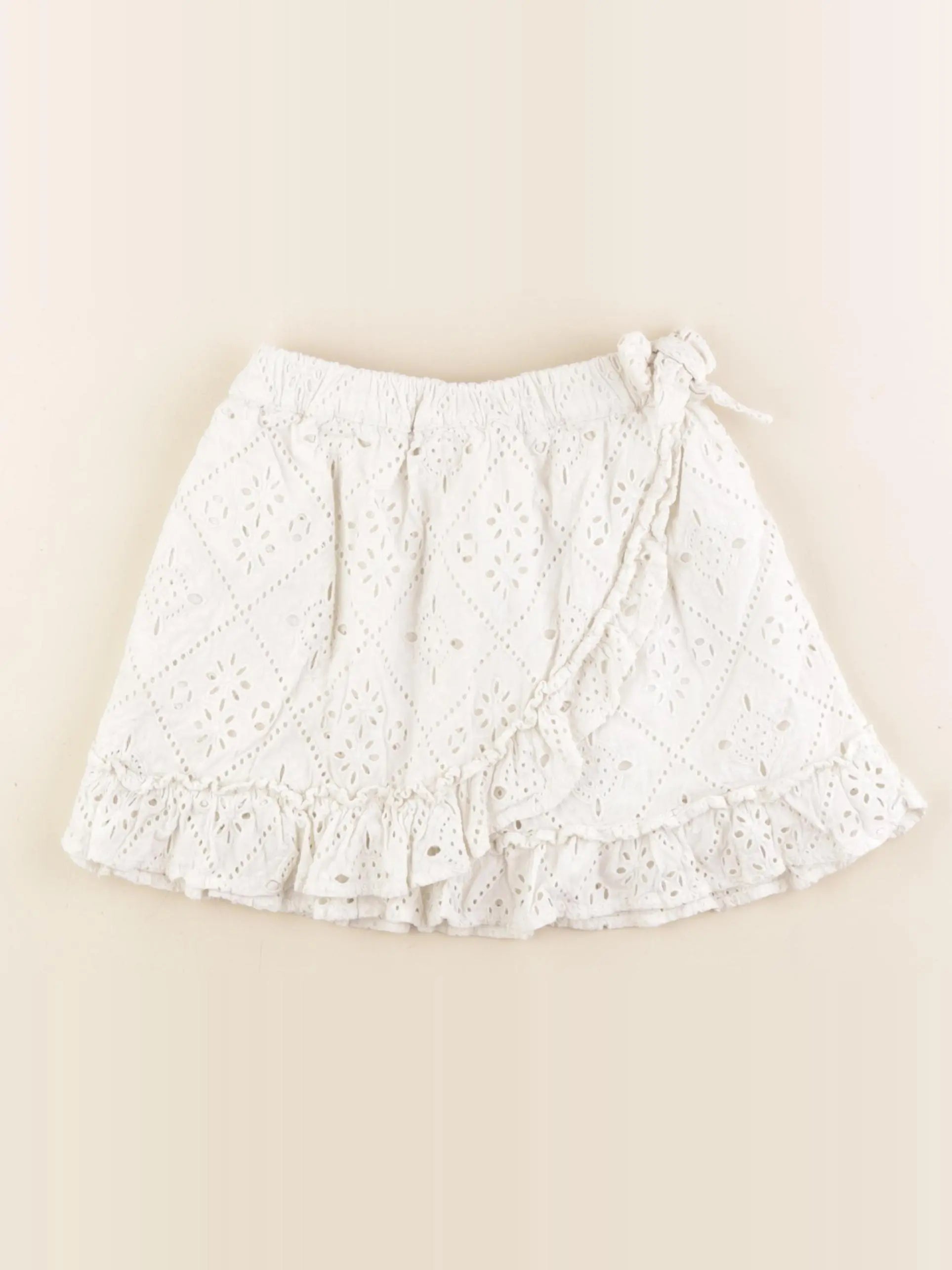 Vertbaudet - jupe blanc - 6 ans