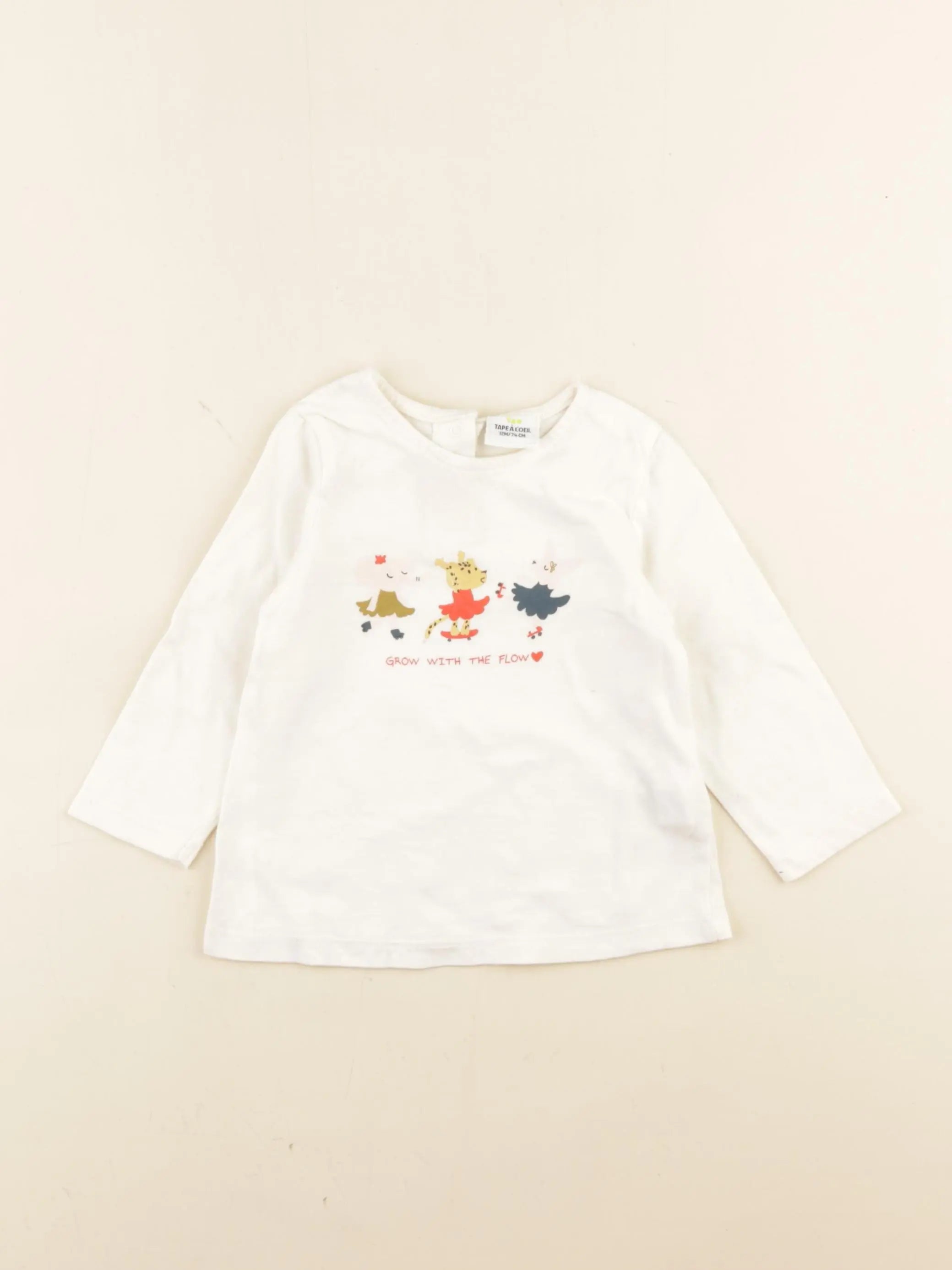 Tape à l'oeil - tee-shirt beige - 12 mois