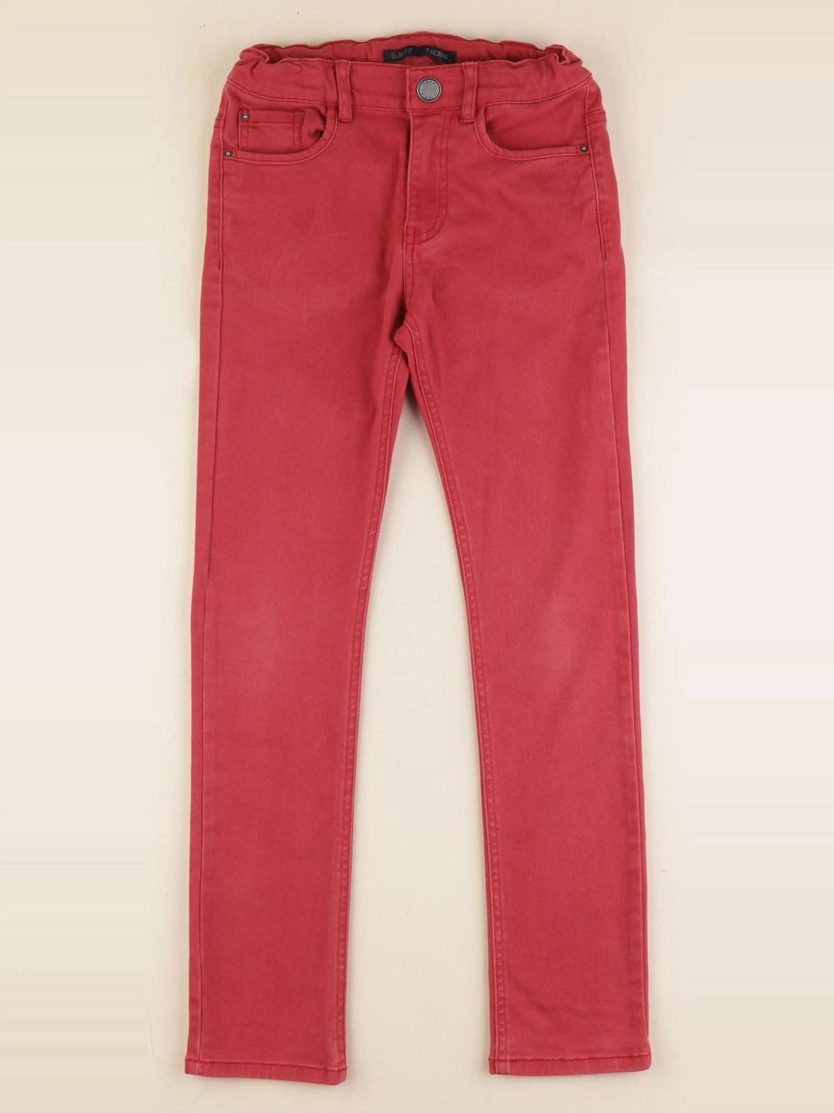 IKKS - jean rouge - 10 ans