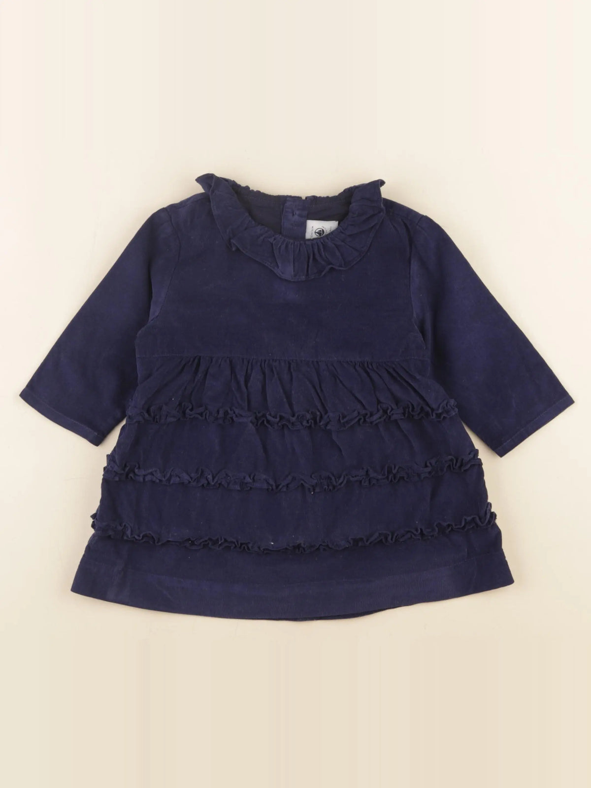 Petit Bateau - robe bleu - 12 mois