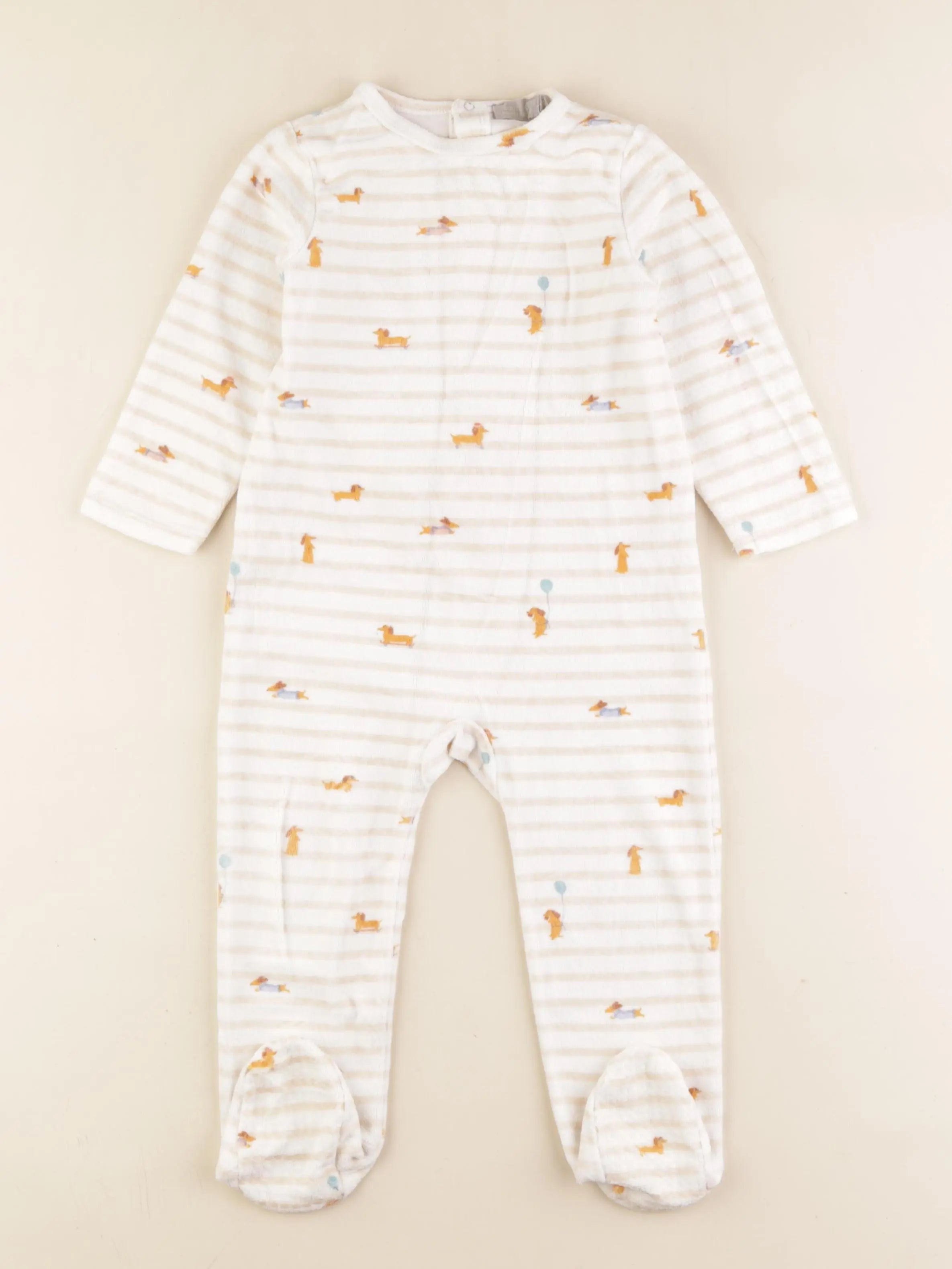 Boutchou - pyjama velours multicolore - 24 mois