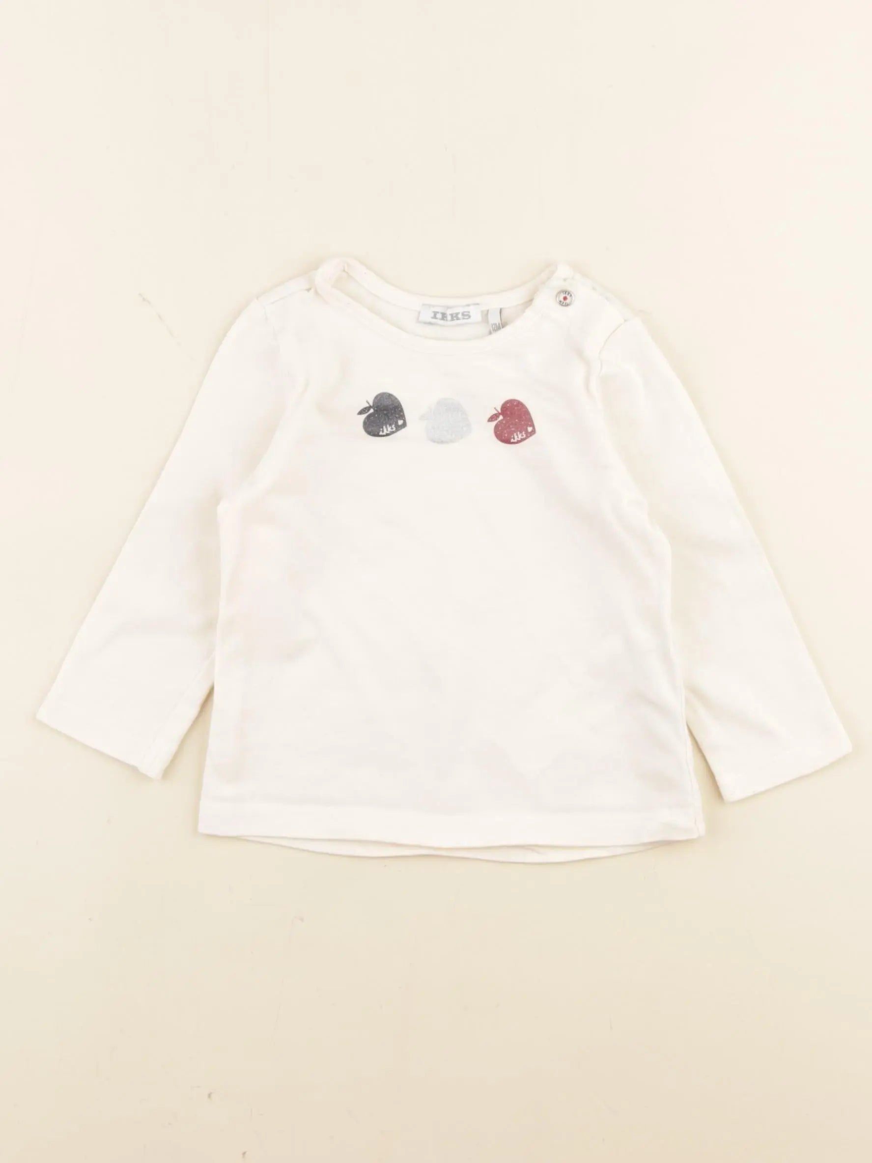 IKKS - tee-shirt beige - 12 mois