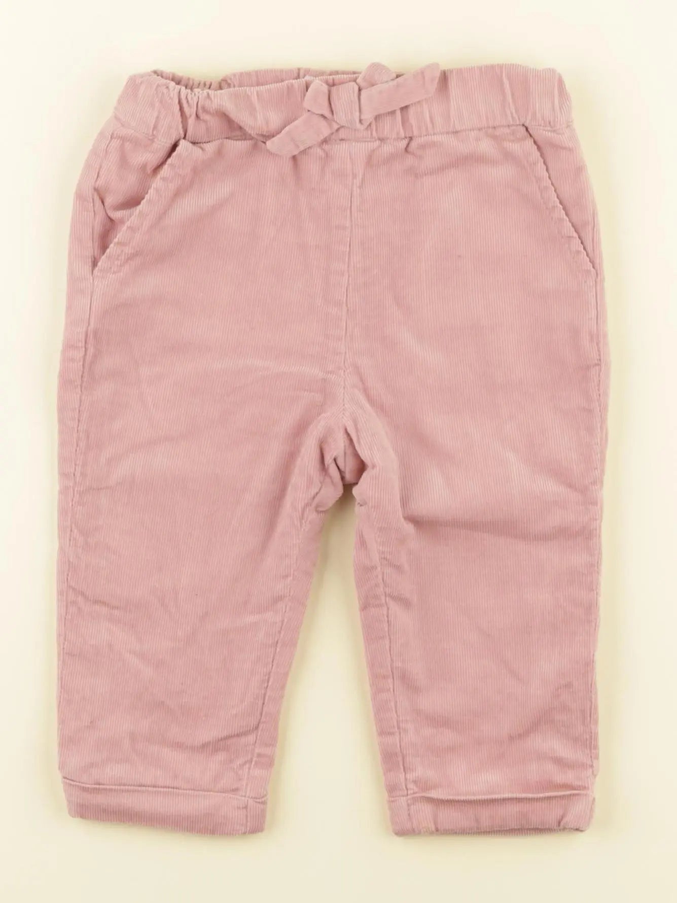 Vertbaudet - pantalon rose - 12 mois