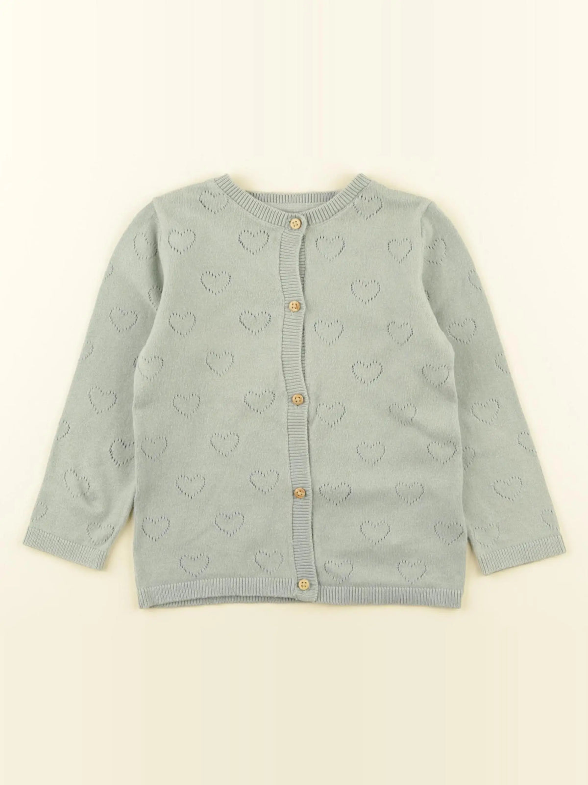 Vertbaudet - gilet vert - 24 mois