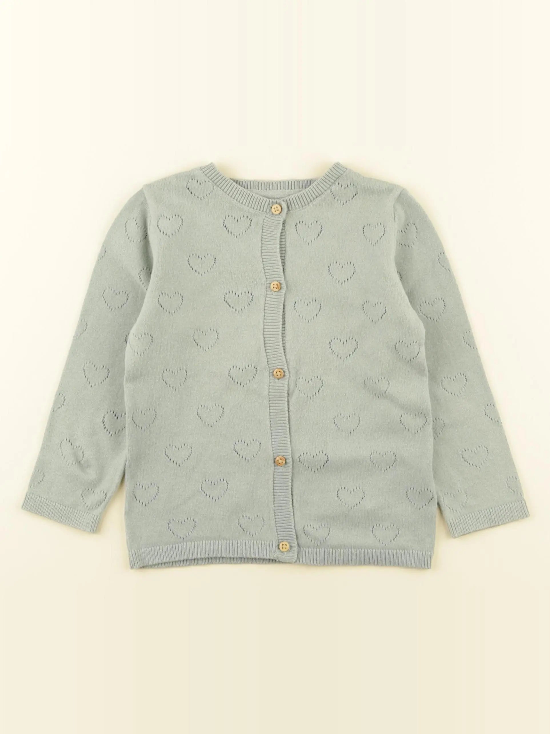 Vertbaudet - gilet vert - 24 mois