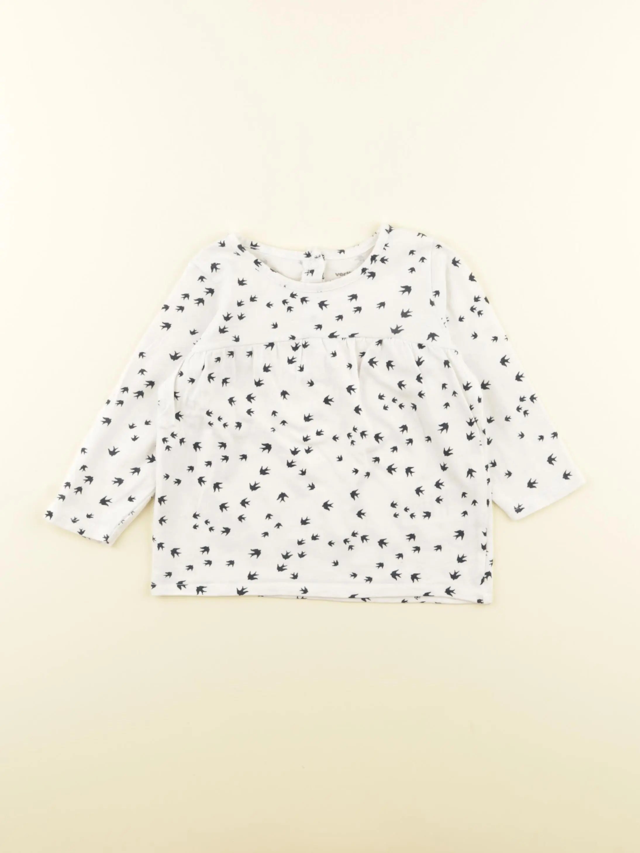 Vertbaudet - tee-shirt blanc - 12 mois