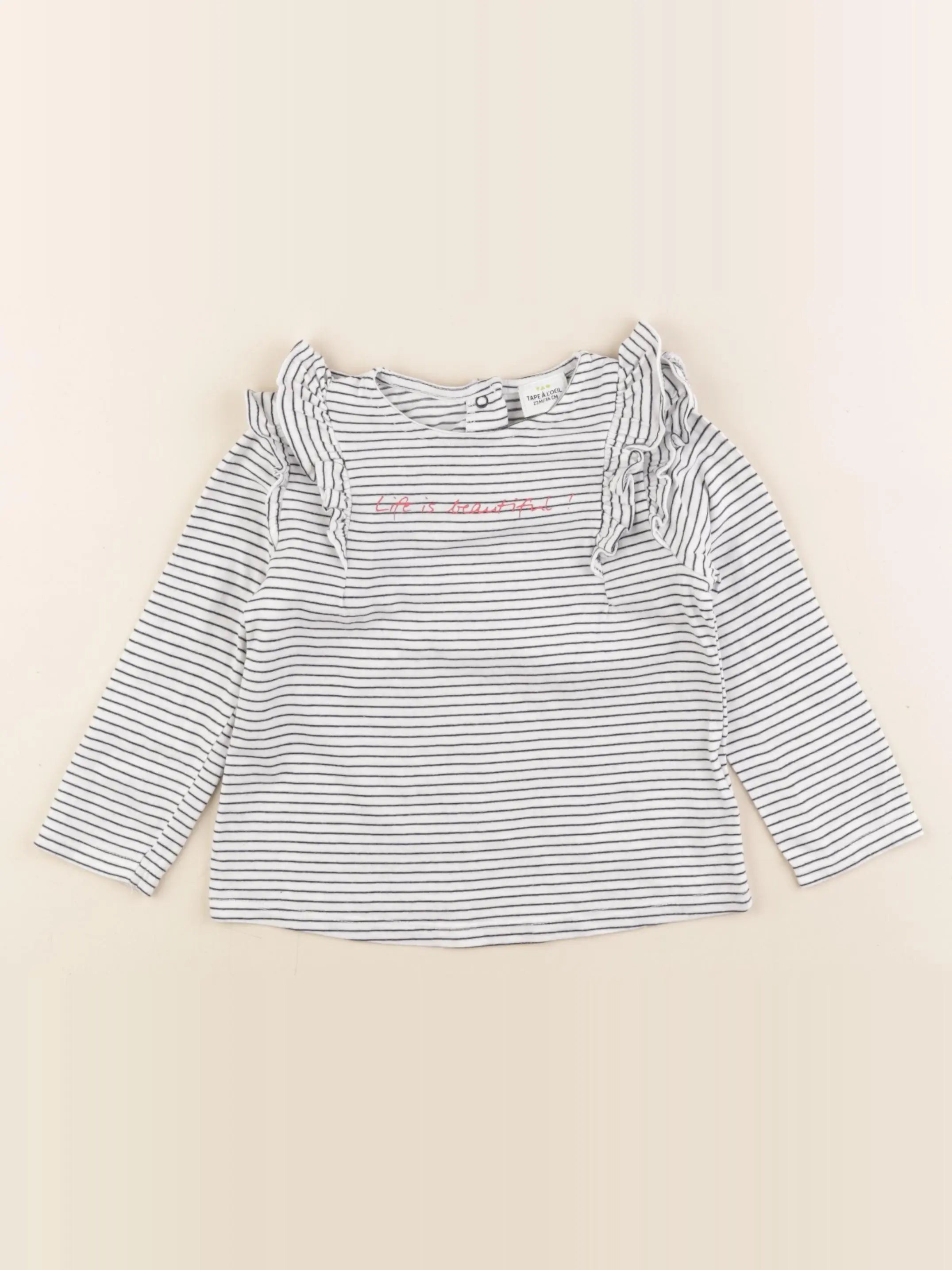 Tape à l'oeil - tee-shirt bleu - 24 mois