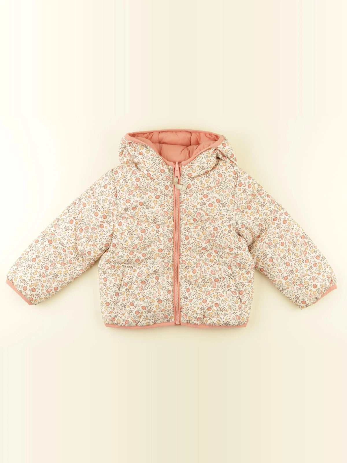 Vertbaudet - doudoune réversible multicolore - 4 ans