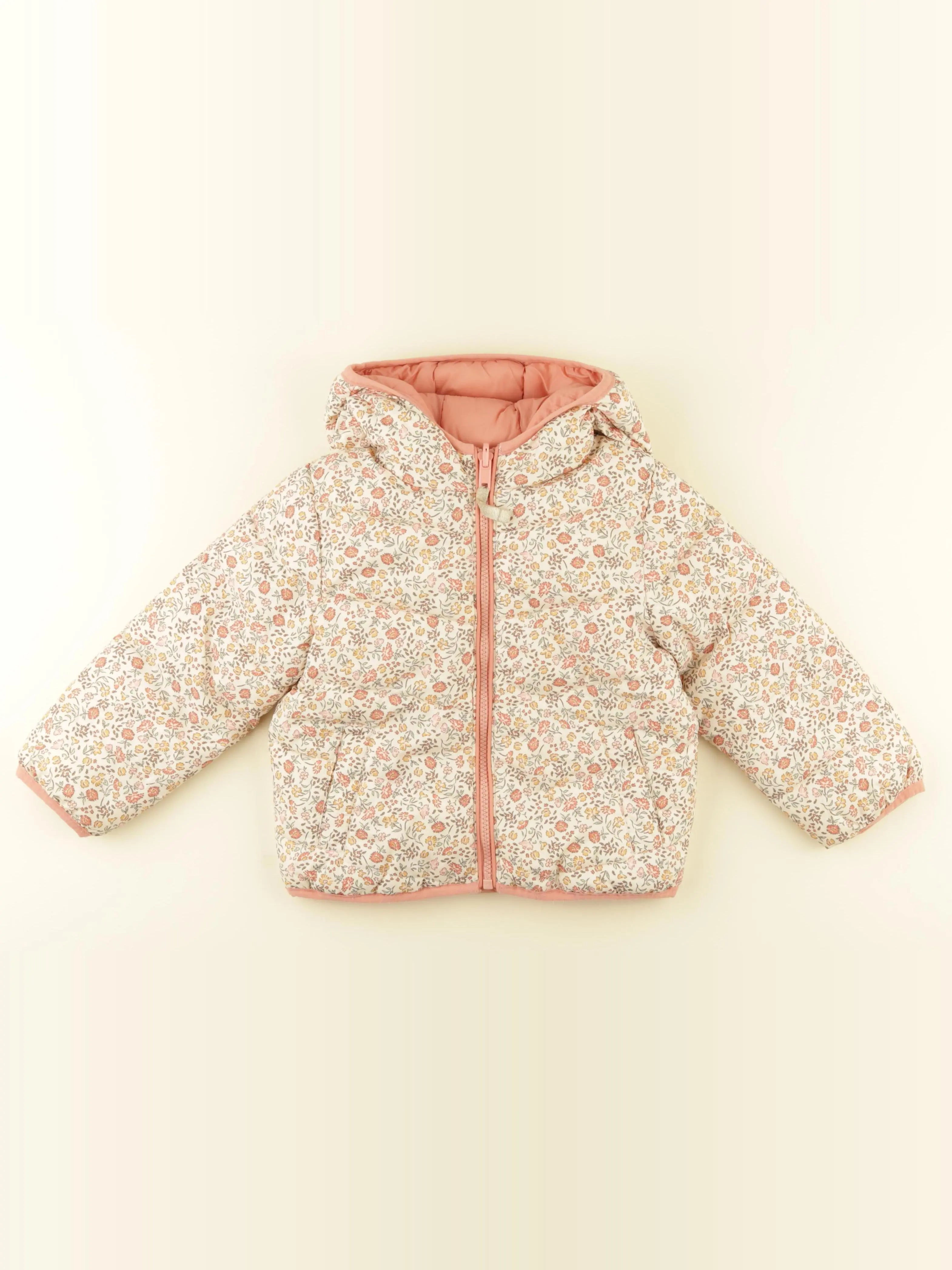 Vertbaudet - doudoune réversible multicolore - 4 ans