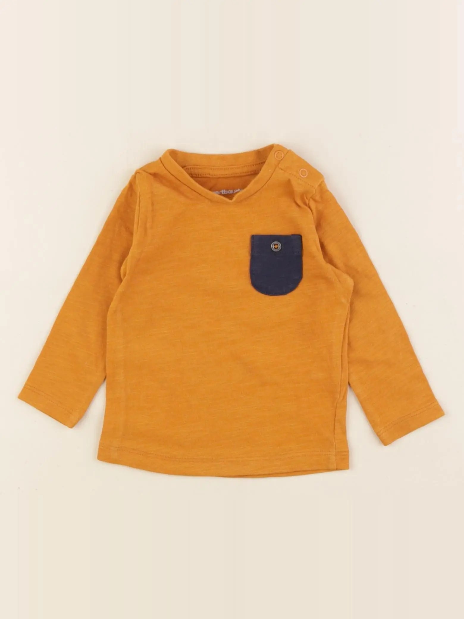 Vertbaudet - tee-shirt orange - 3 mois