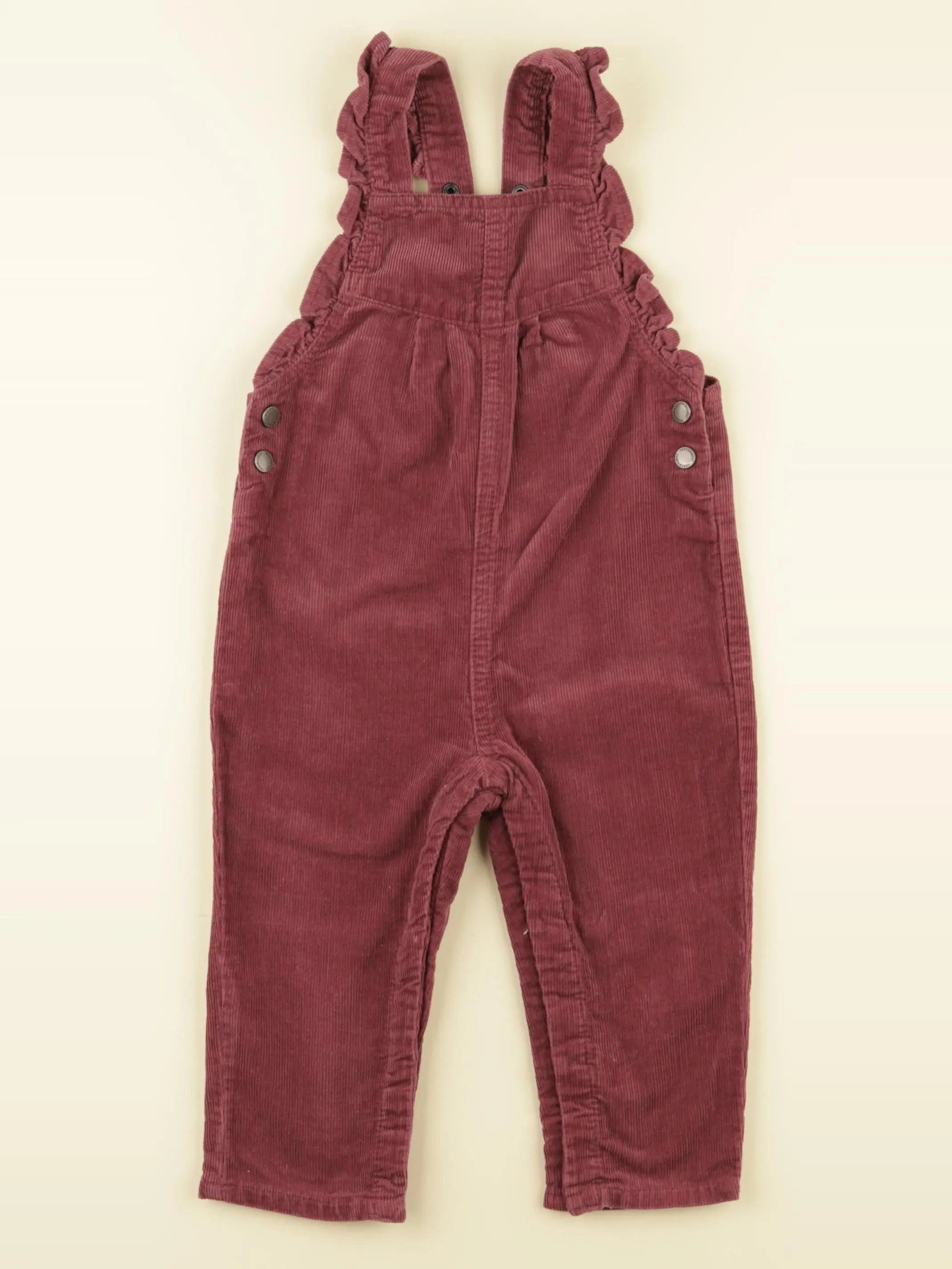 Vertbaudet - salopette rouge - 18 mois