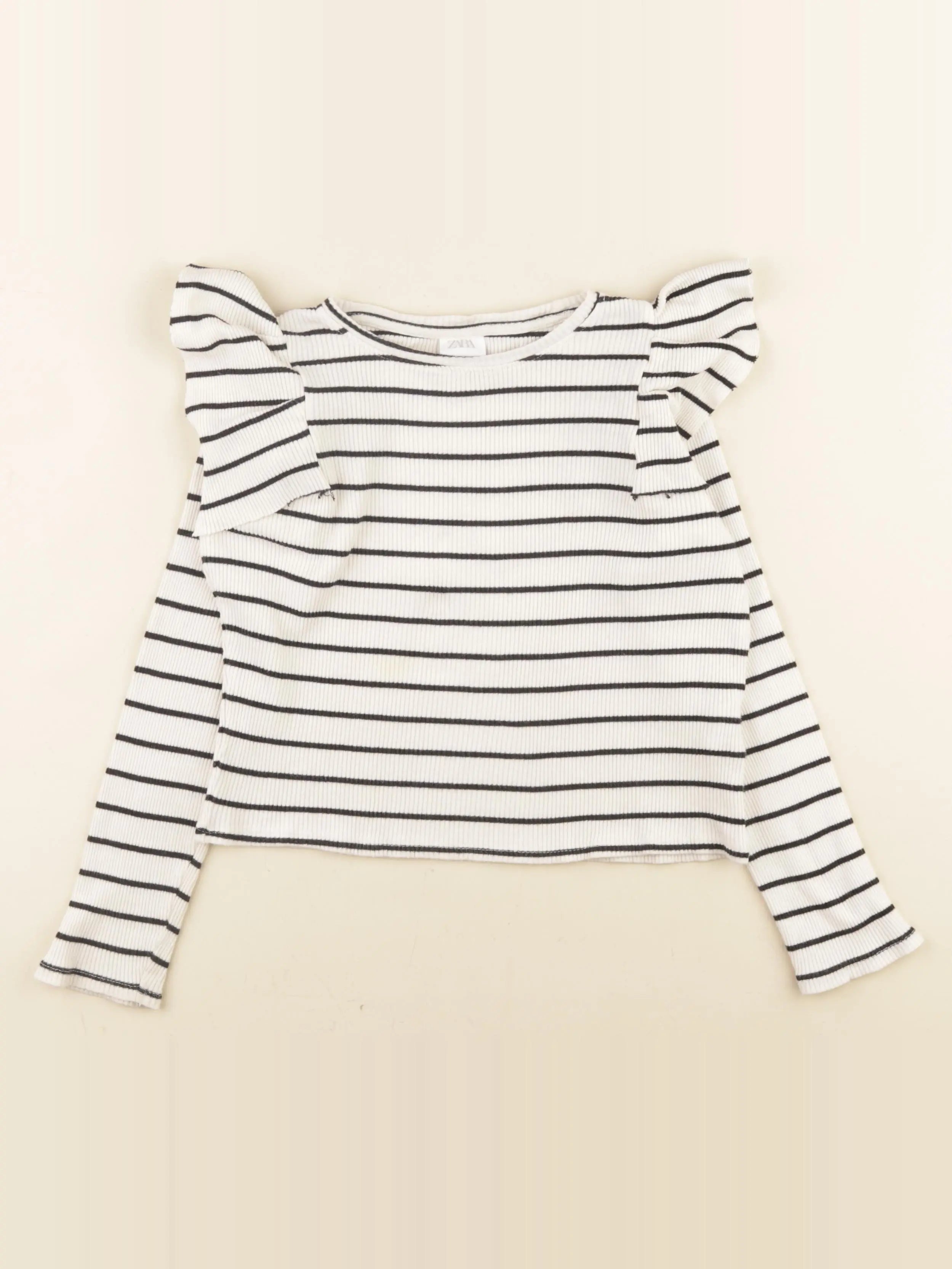 Zara - tee-shirt beige - 8/9 ans