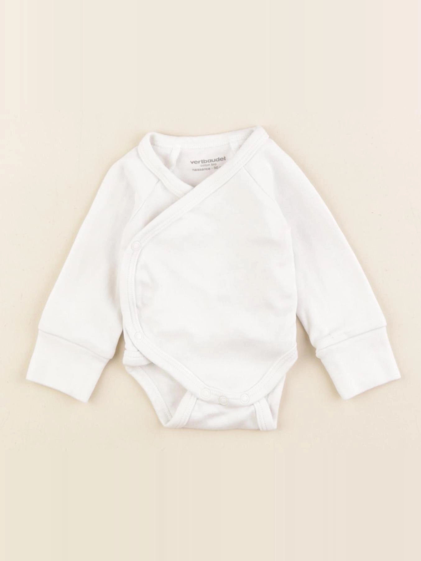 Vertbaudet - body blanc - 0 mois