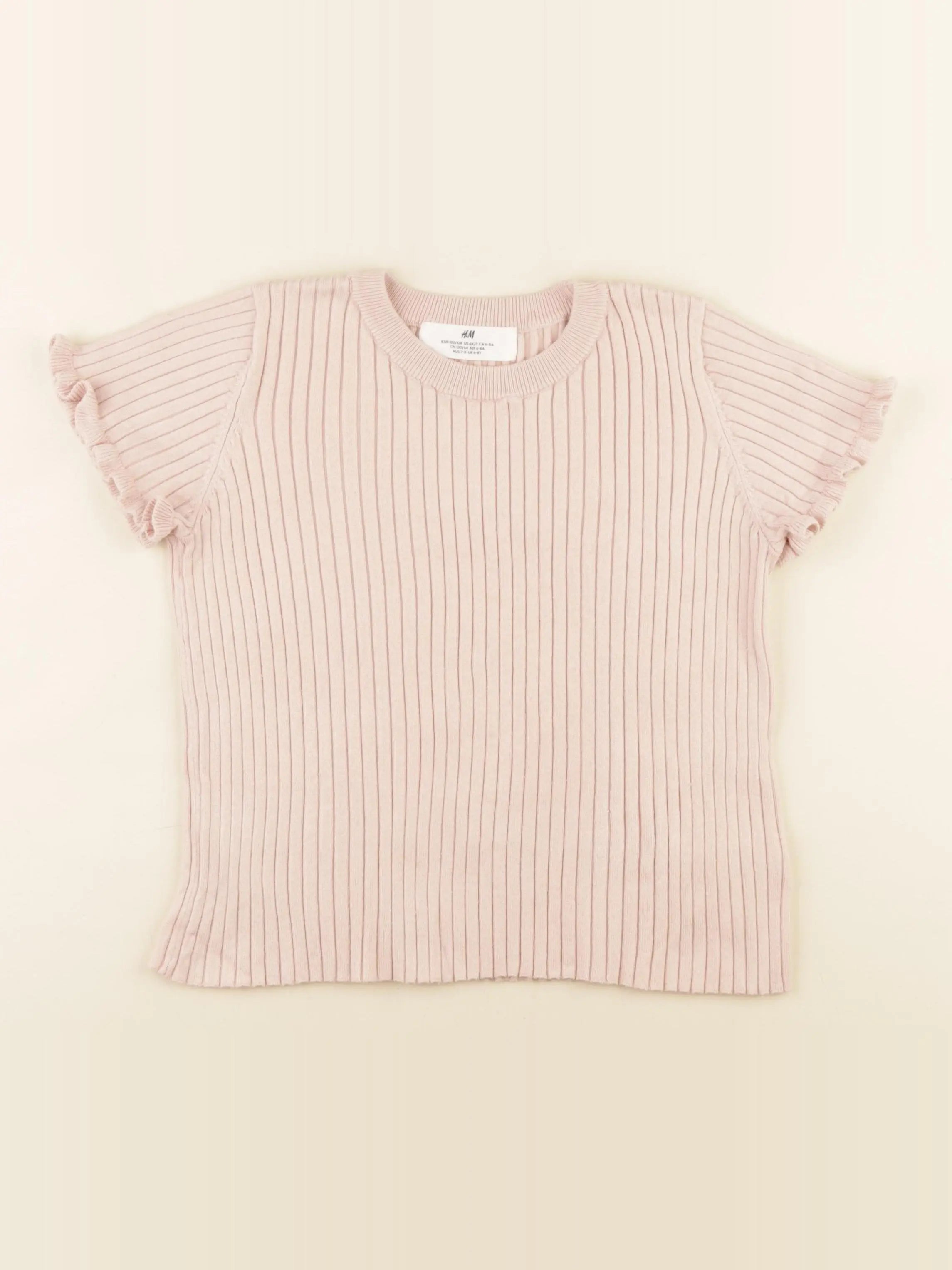 H&M - pull rose - 6/8 ans