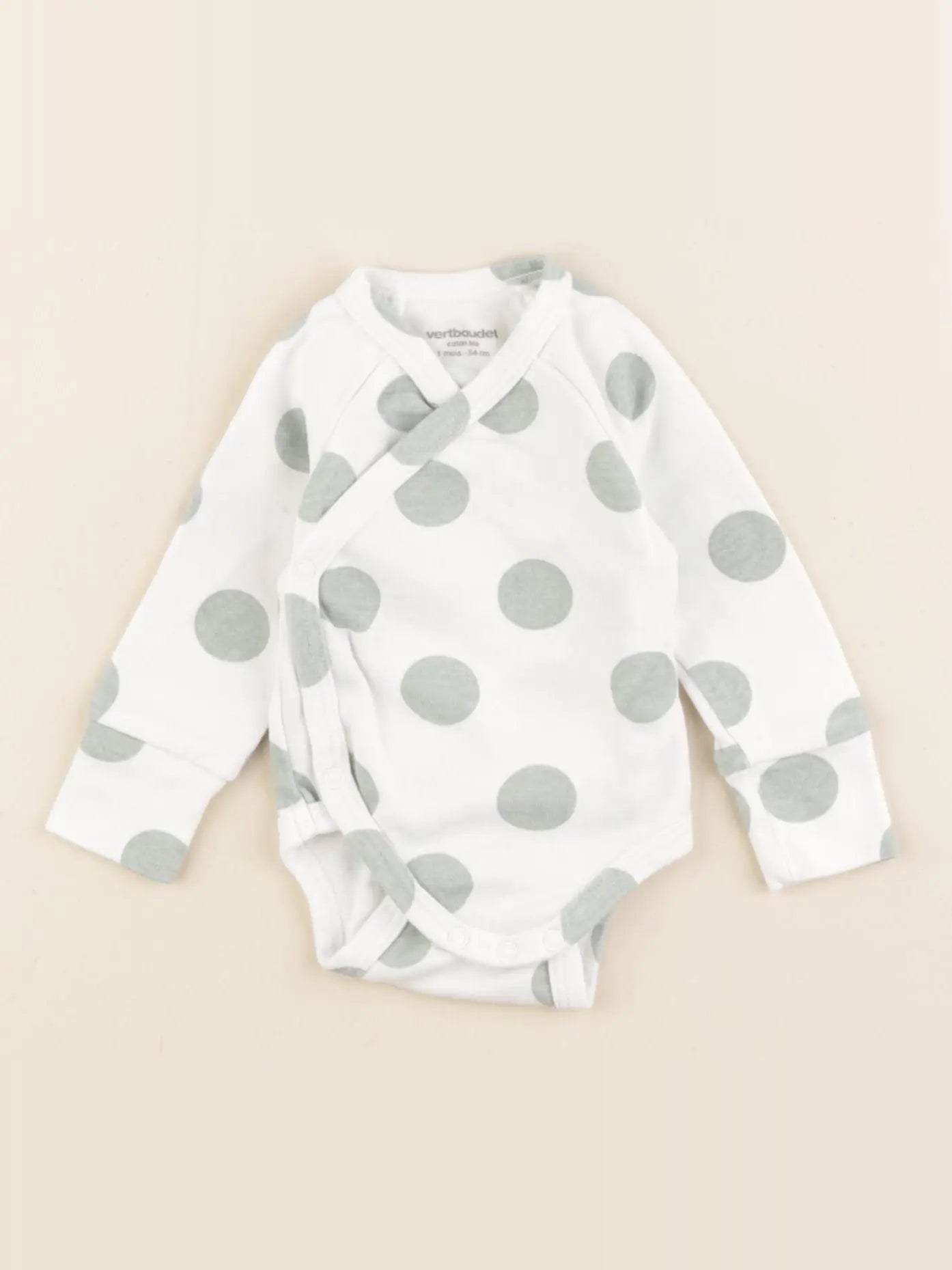 Vertbaudet - body vert - 1 mois