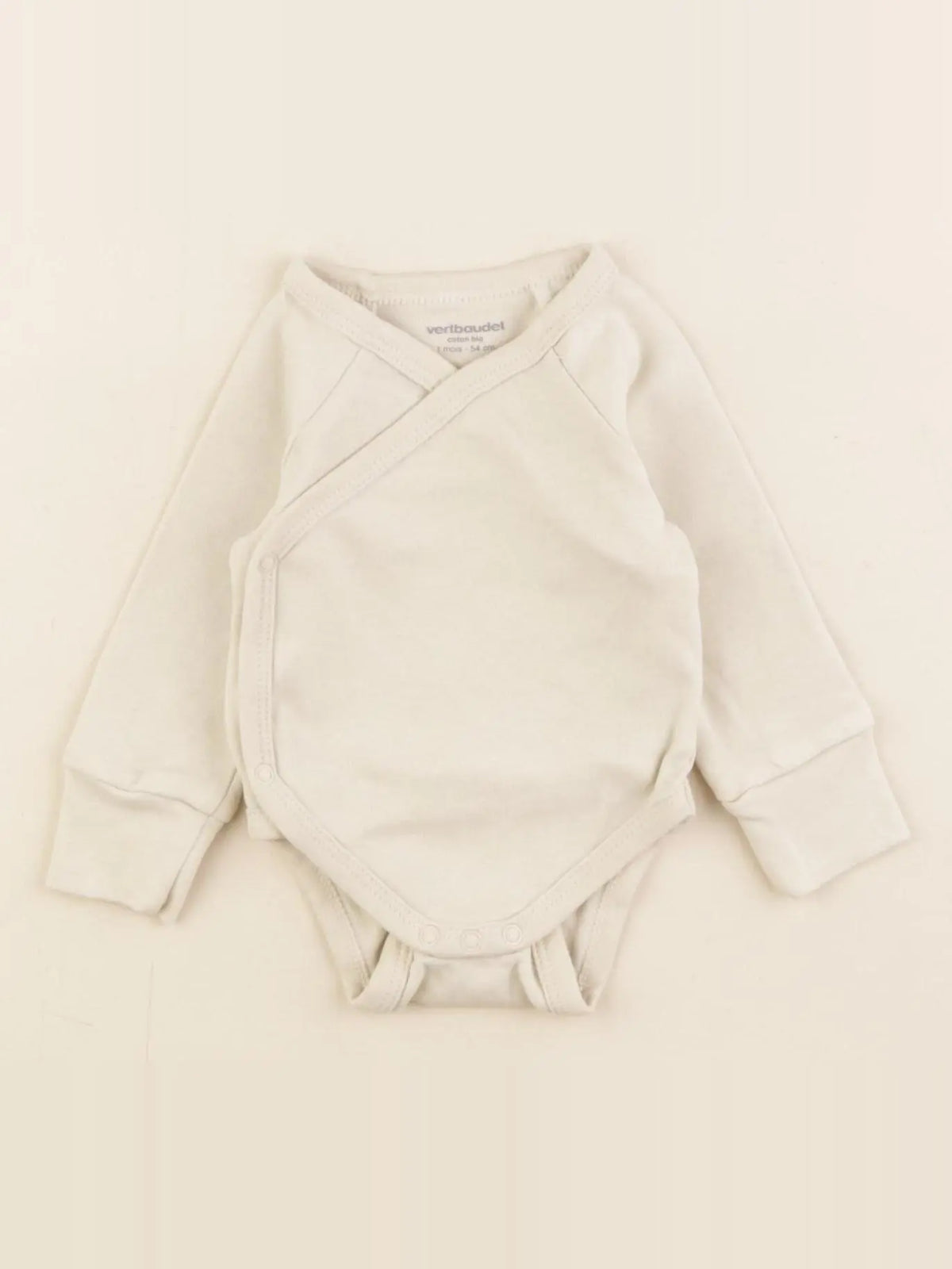 Vertbaudet - body beige - 1 mois