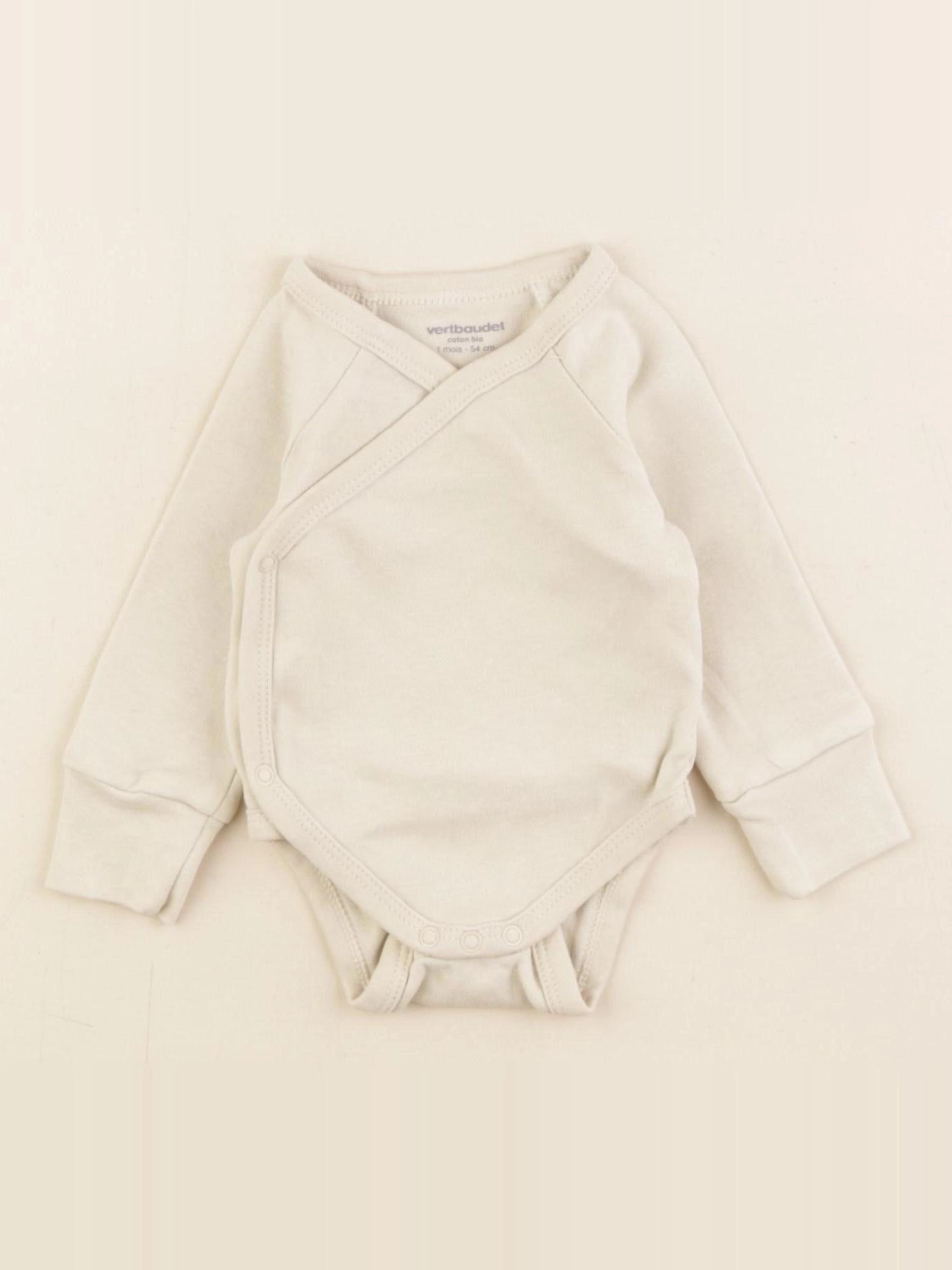 Vertbaudet - body beige - 1 mois