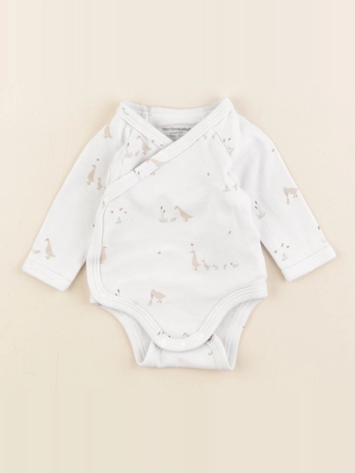 Vertbaudet - body multicolore - 1 mois