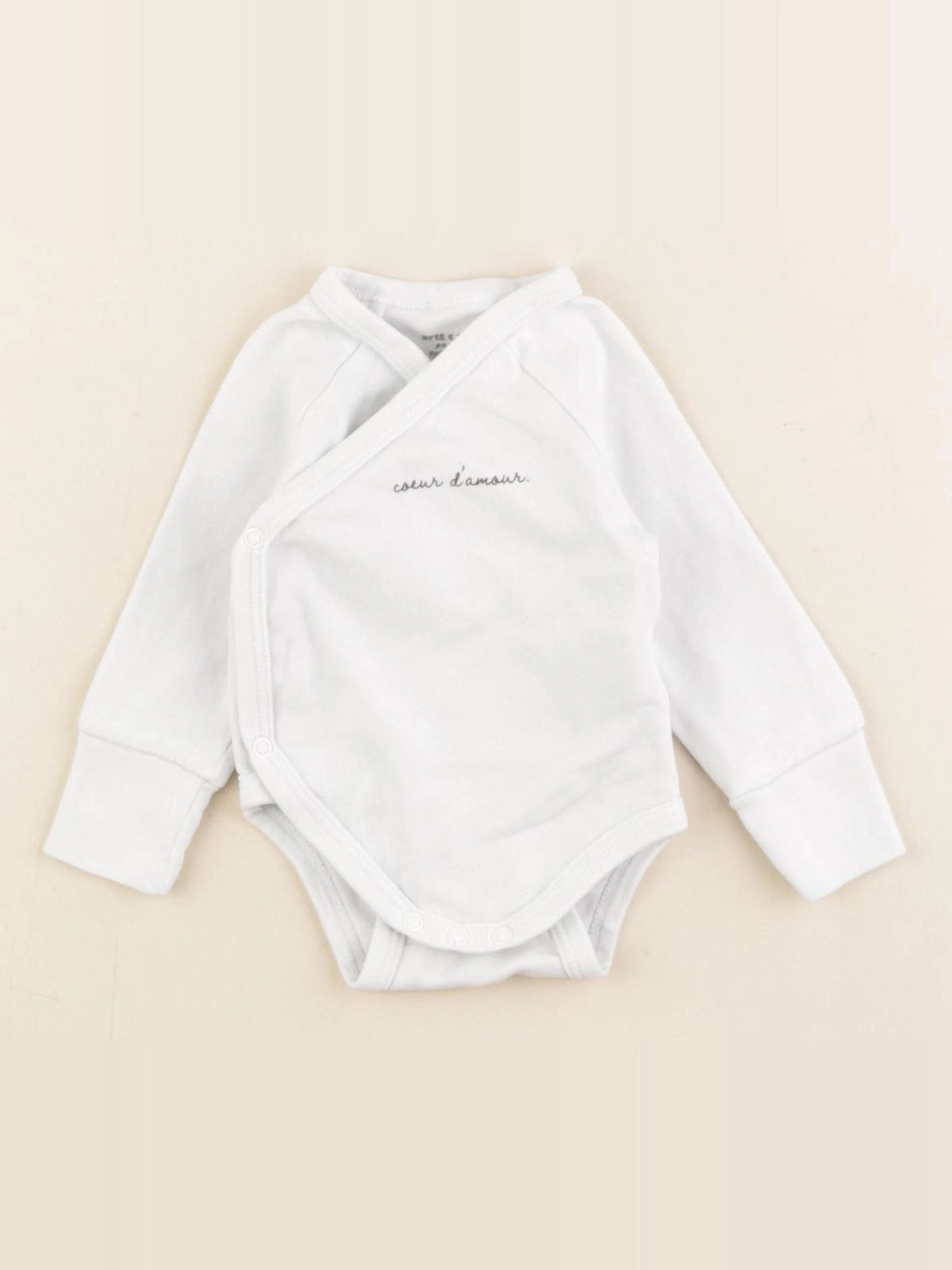 Vertbaudet - body blanc - 1 mois