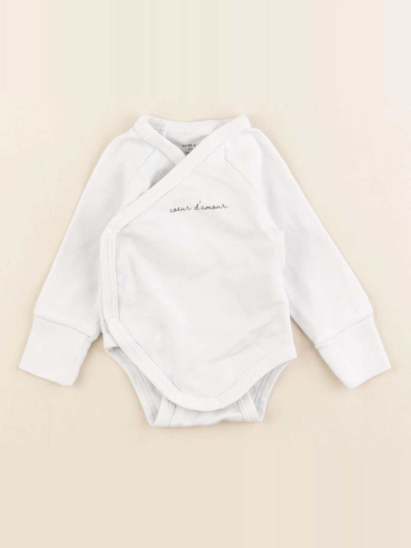 Vertbaudet - body blanc - 1 mois