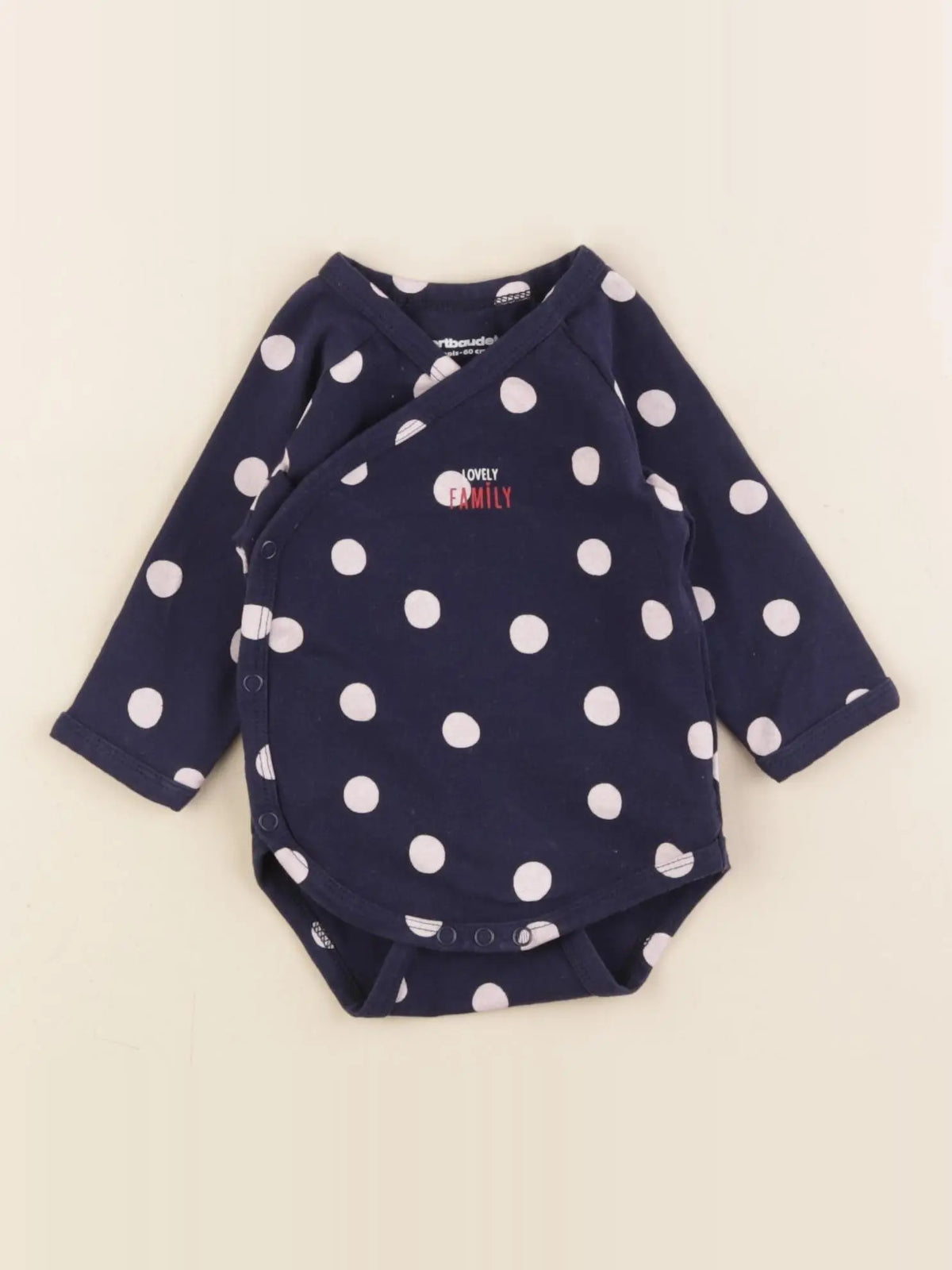 Vertbaudet - body bleu - 3 mois