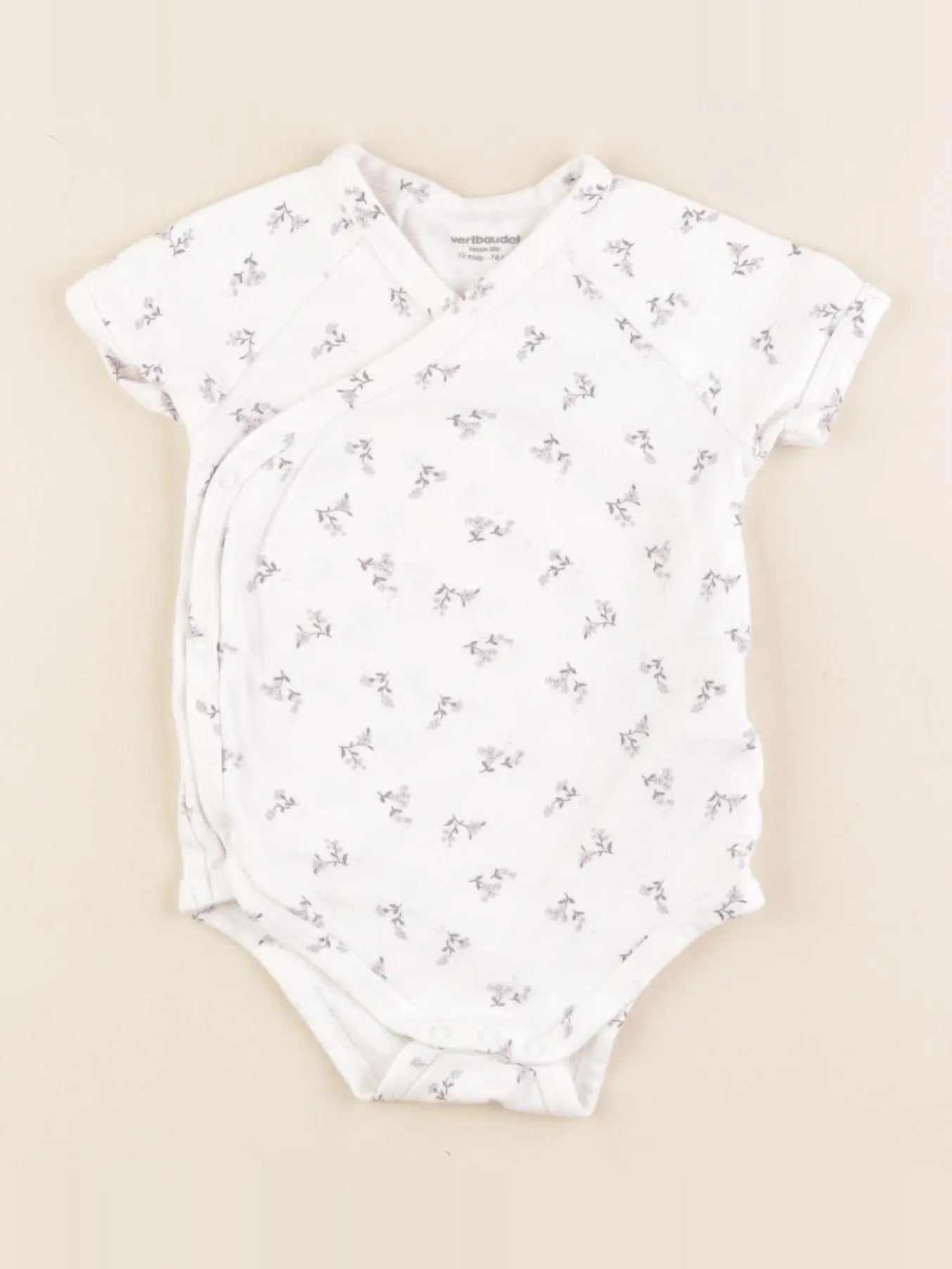 Vertbaudet - body violet - 12 mois